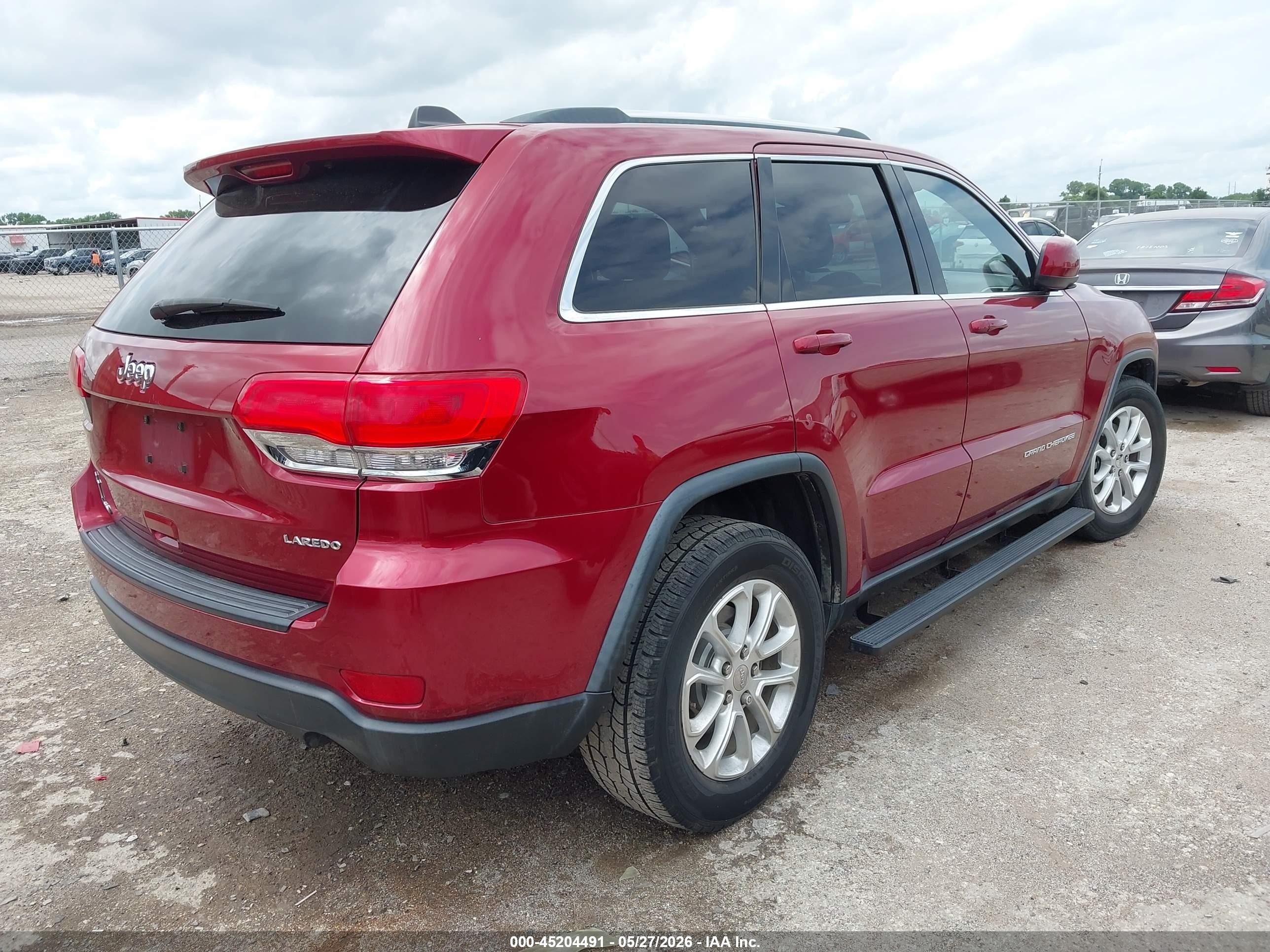 2014 Jeep Grand Cherokee Laredo Red vin: 1C4RJEAG9EC473334