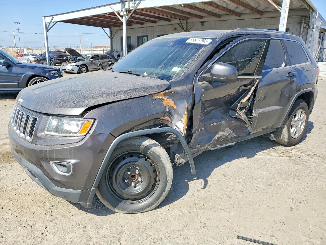 2015 Jeep Grand Cherokee Laredo Серый vin: 1C4RJEAG9FC231810