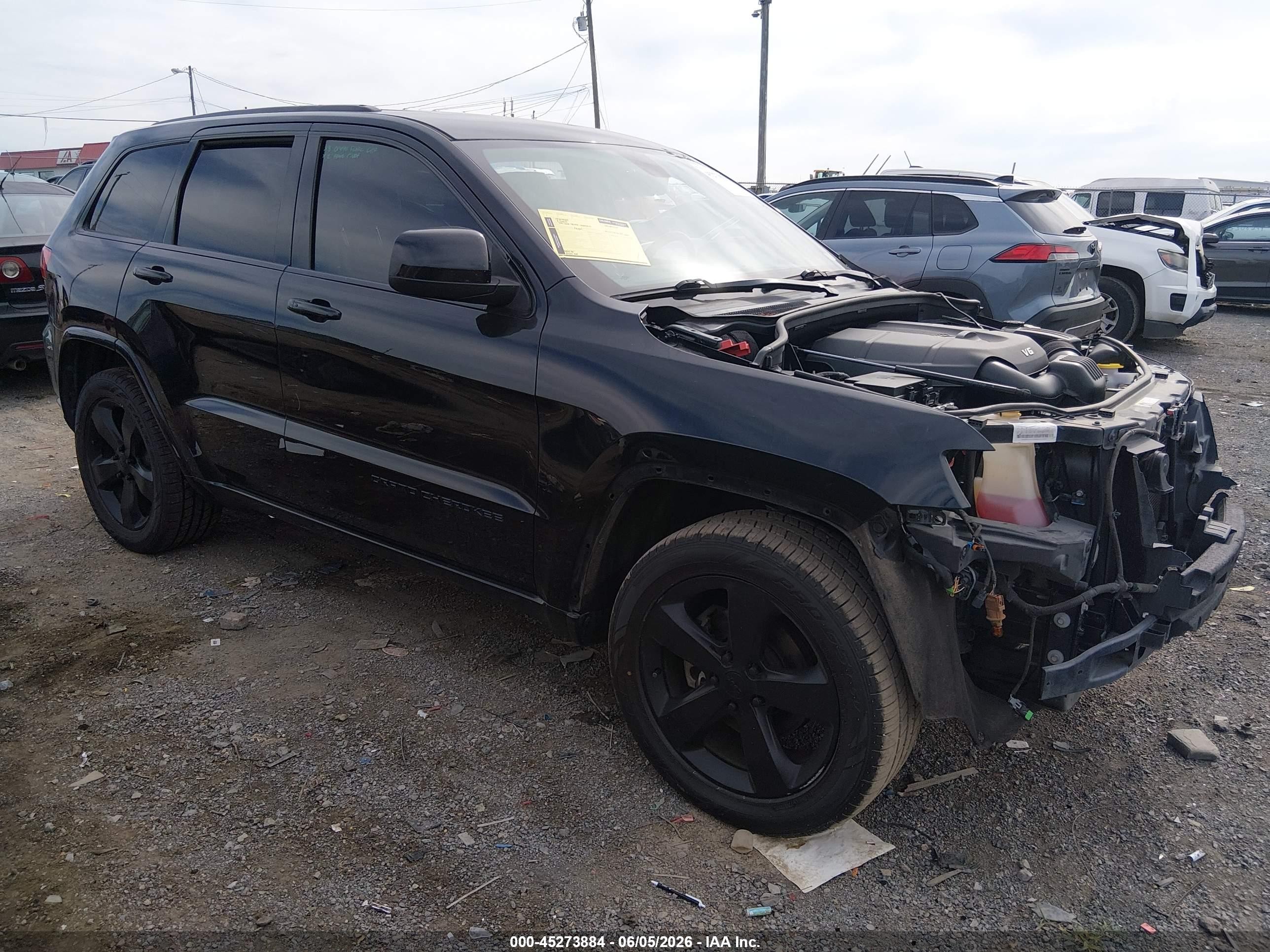 2015 Jeep Grand Cherokee Altitude Black vin: 1C4RJEAG9FC763705