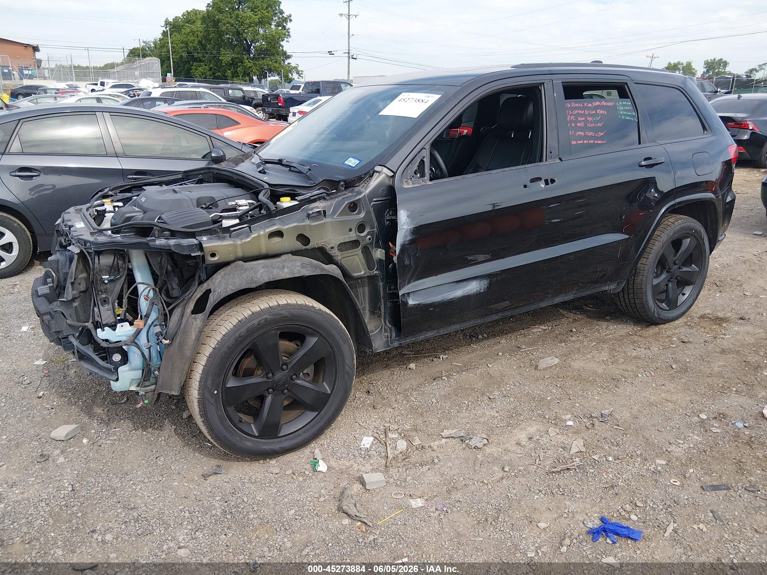 2015 Jeep Grand Cherokee Altitude Black vin: 1C4RJEAG9FC763705