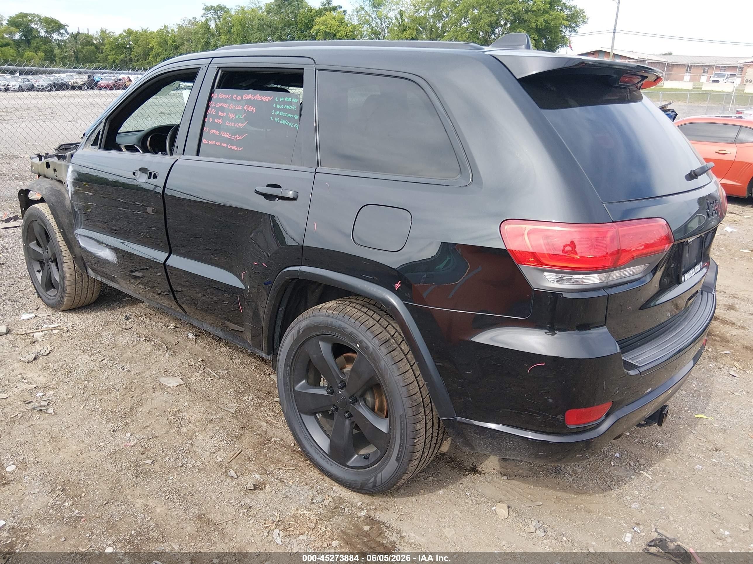 2015 Jeep Grand Cherokee Altitude Black vin: 1C4RJEAG9FC763705
