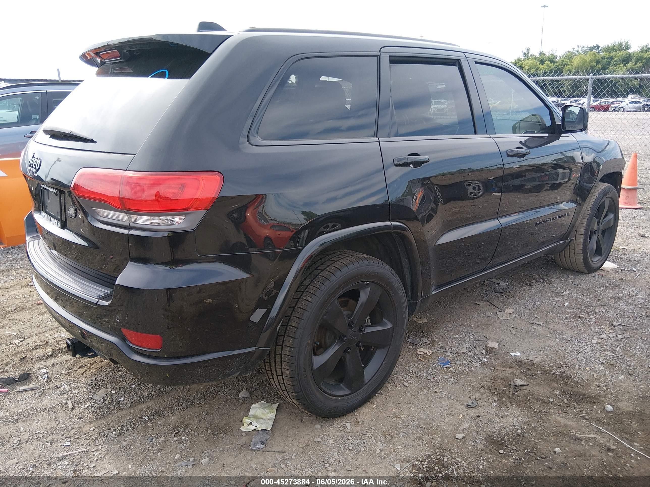 2015 Jeep Grand Cherokee Altitude Black vin: 1C4RJEAG9FC763705