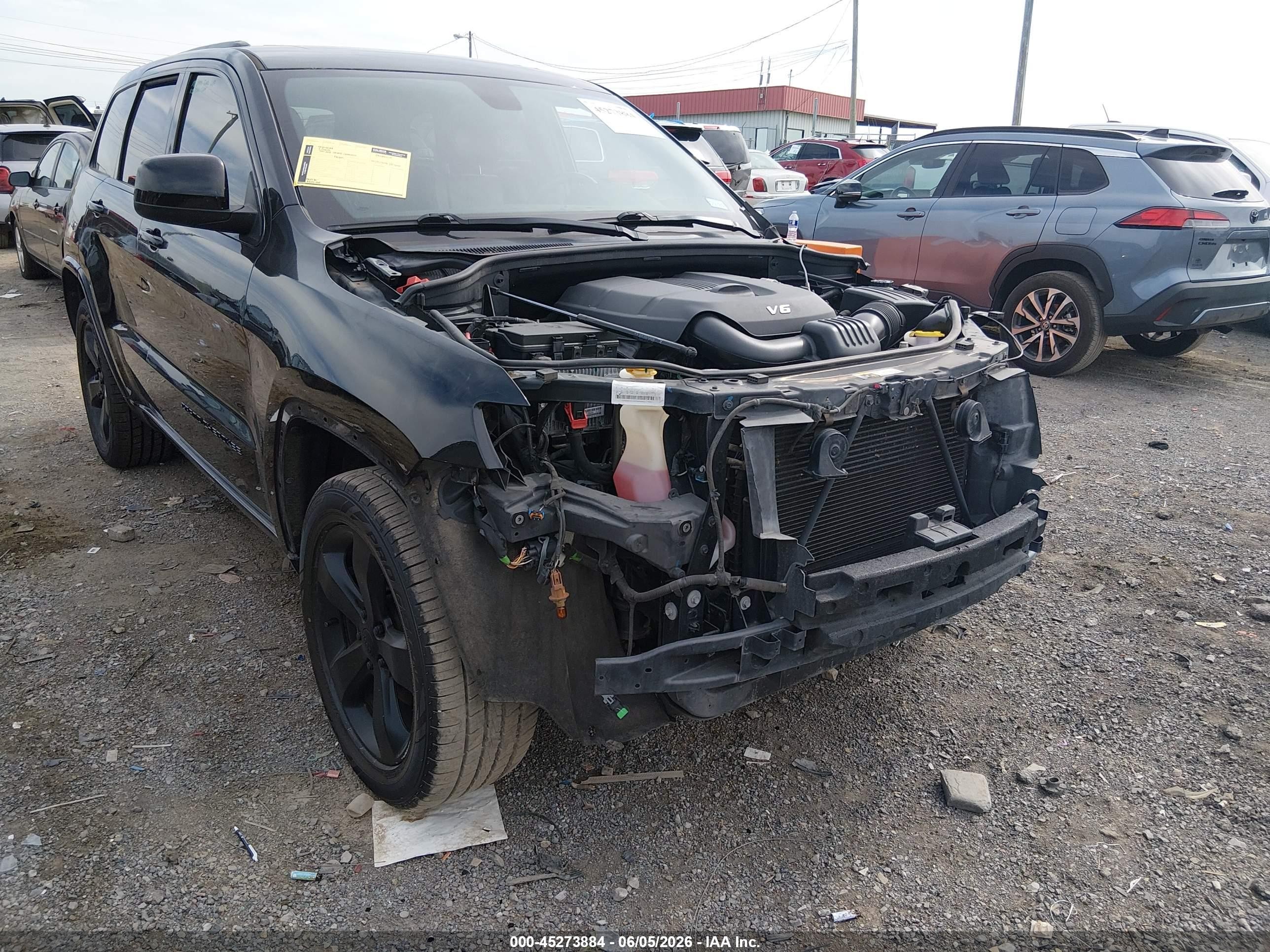 2015 Jeep Grand Cherokee Altitude Black vin: 1C4RJEAG9FC763705