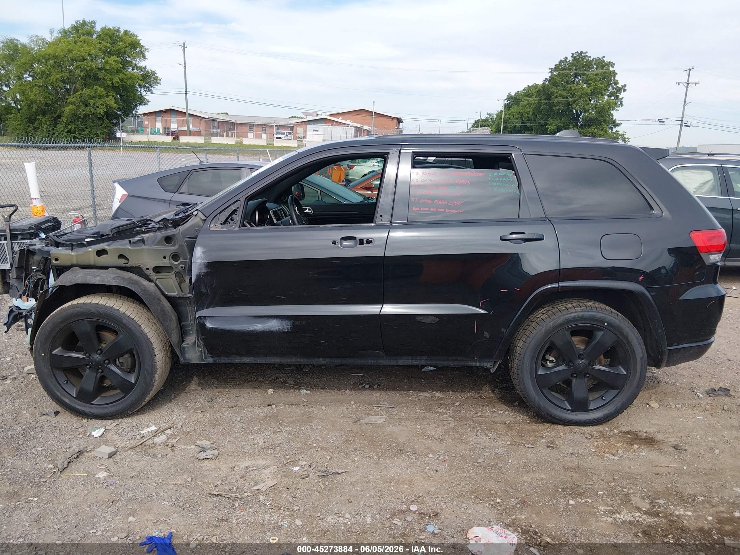 2015 Jeep Grand Cherokee Altitude Black vin: 1C4RJEAG9FC763705