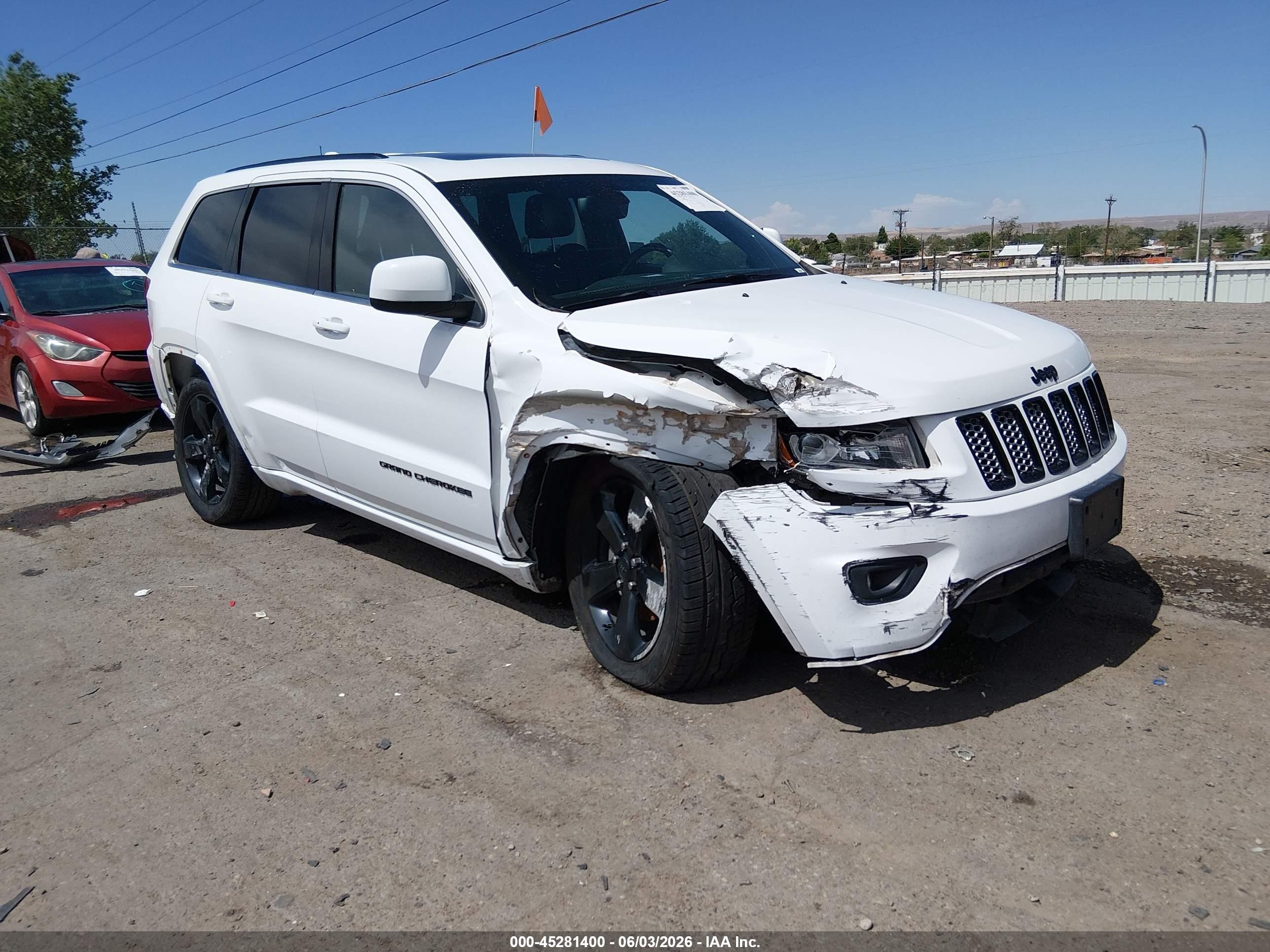2015 Jeep Grand Cherokee Altitude White vin: 1C4RJEAG9FC936039