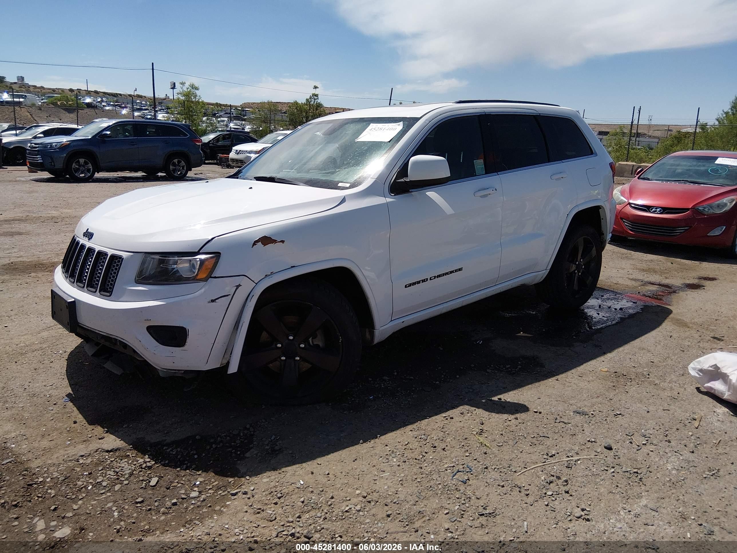 2015 Jeep Grand Cherokee Altitude White vin: 1C4RJEAG9FC936039