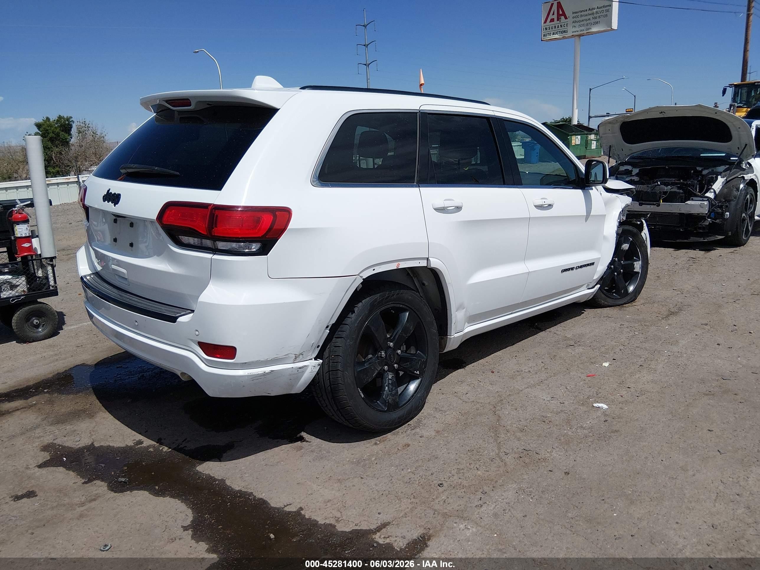 2015 Jeep Grand Cherokee Altitude White vin: 1C4RJEAG9FC936039