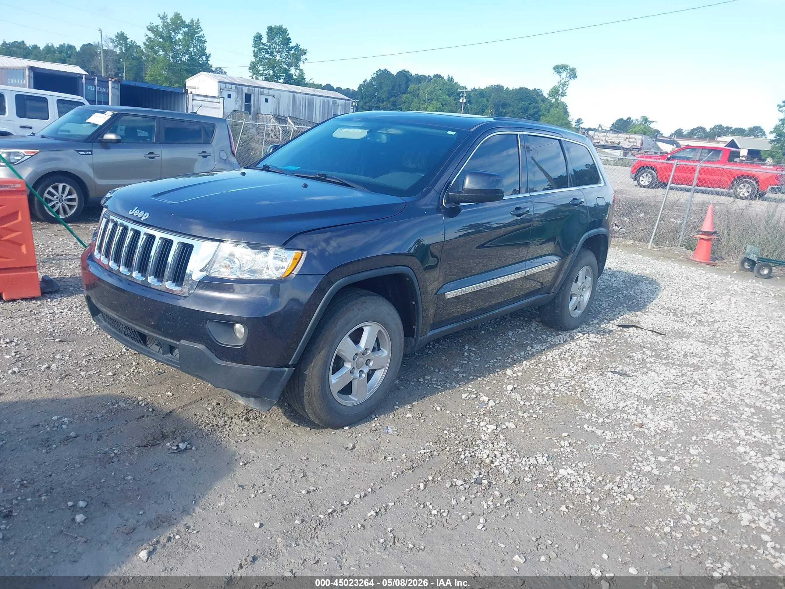 2012 Jeep Grand Cherokee Laredo Black vin: 1C4RJEAGXCC305439