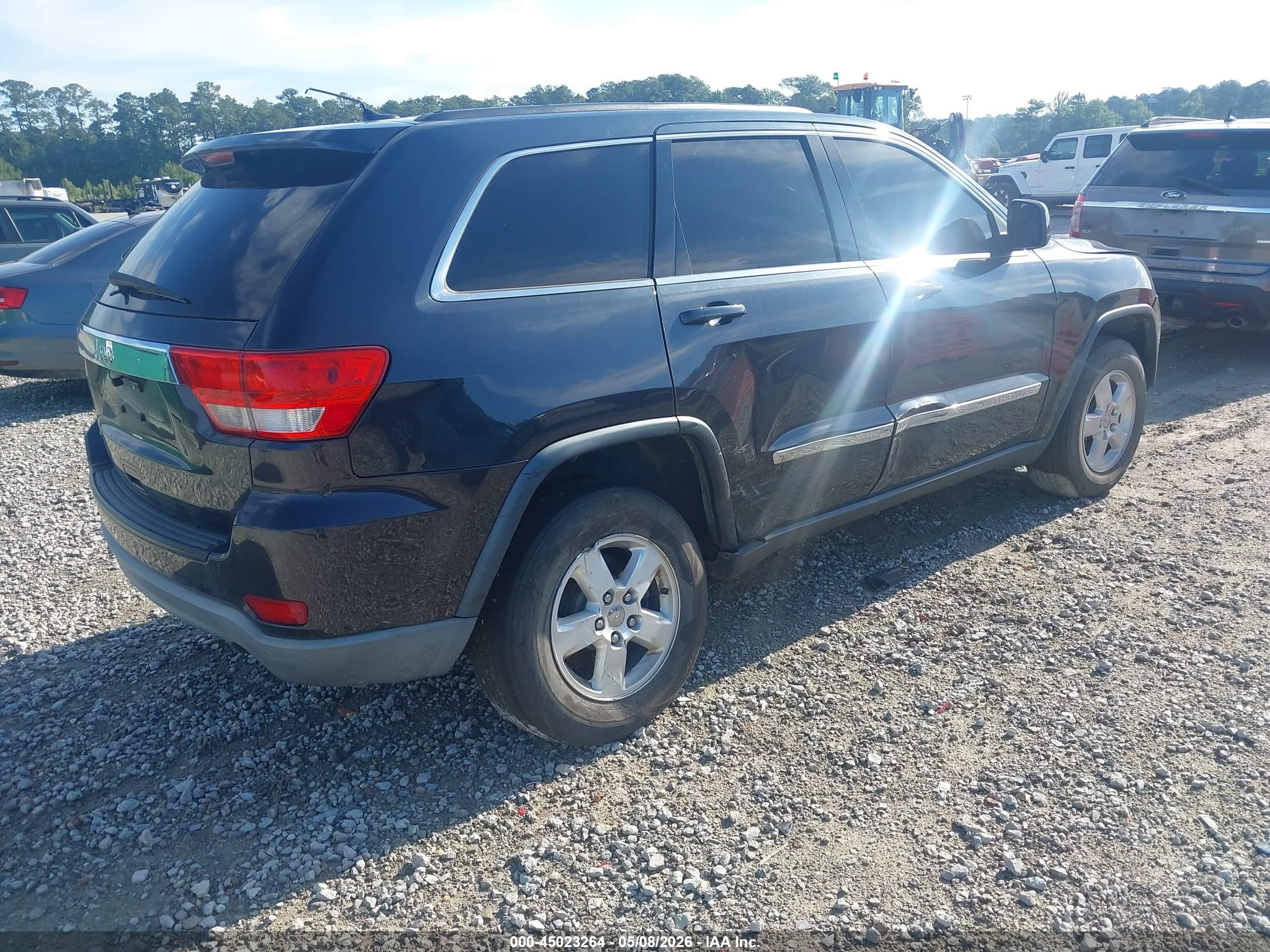 2012 Jeep Grand Cherokee Laredo Black vin: 1C4RJEAGXCC305439
