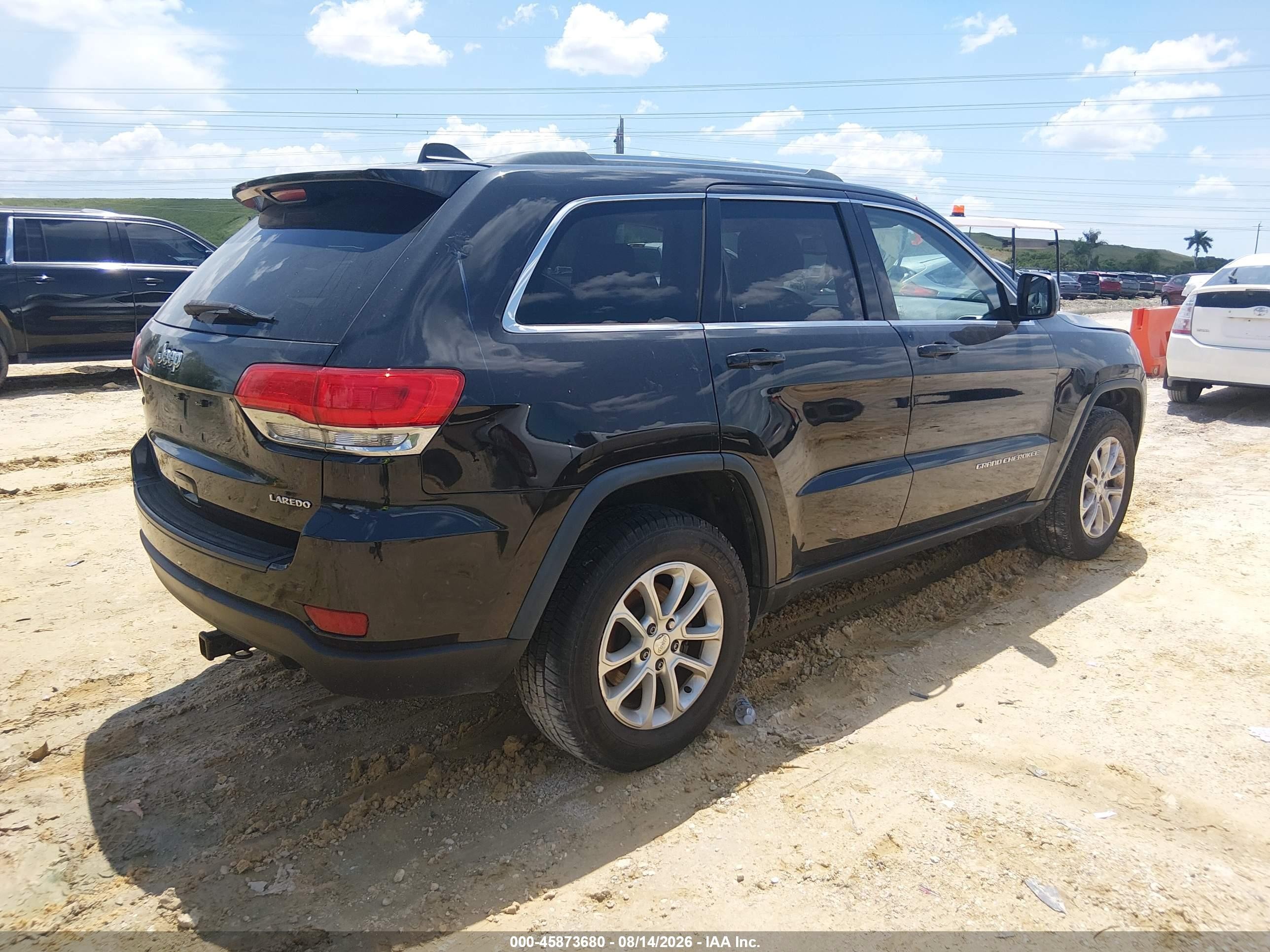 2014 Jeep Grand Cherokee Laredo Black vin: 1C4RJEAGXEC217204