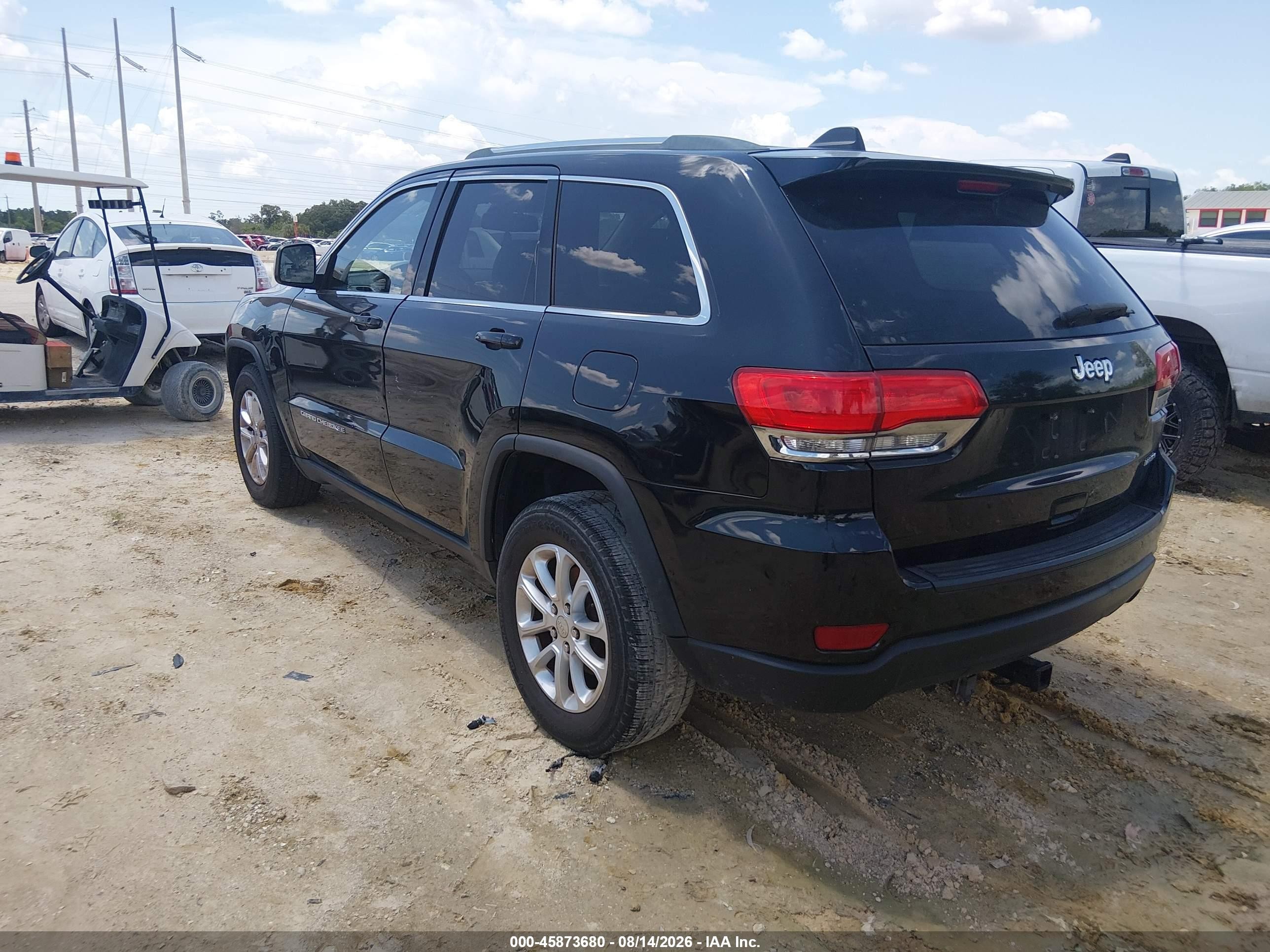 2014 Jeep Grand Cherokee Laredo Black vin: 1C4RJEAGXEC217204