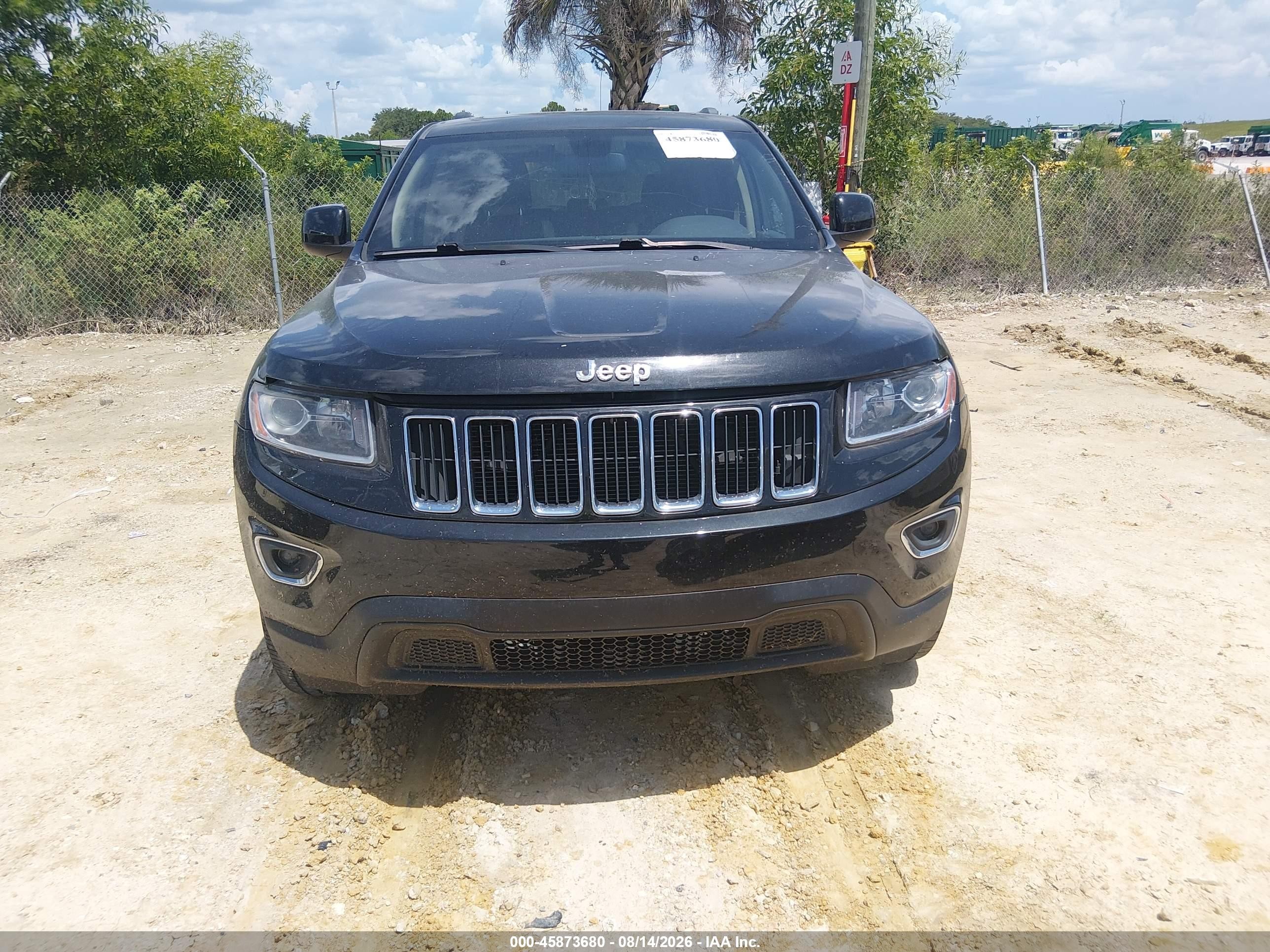 2014 Jeep Grand Cherokee Laredo Black vin: 1C4RJEAGXEC217204