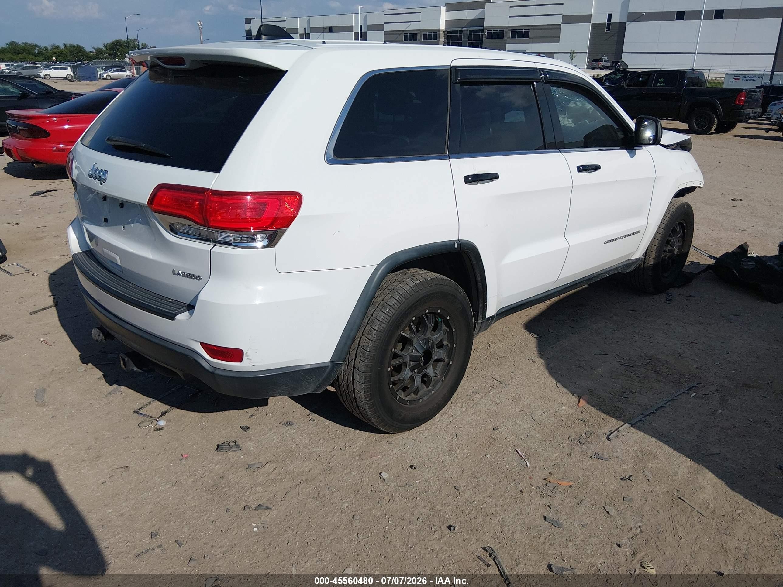 2014 Jeep Grand Cherokee Laredo White vin: 1C4RJEAGXEC282246