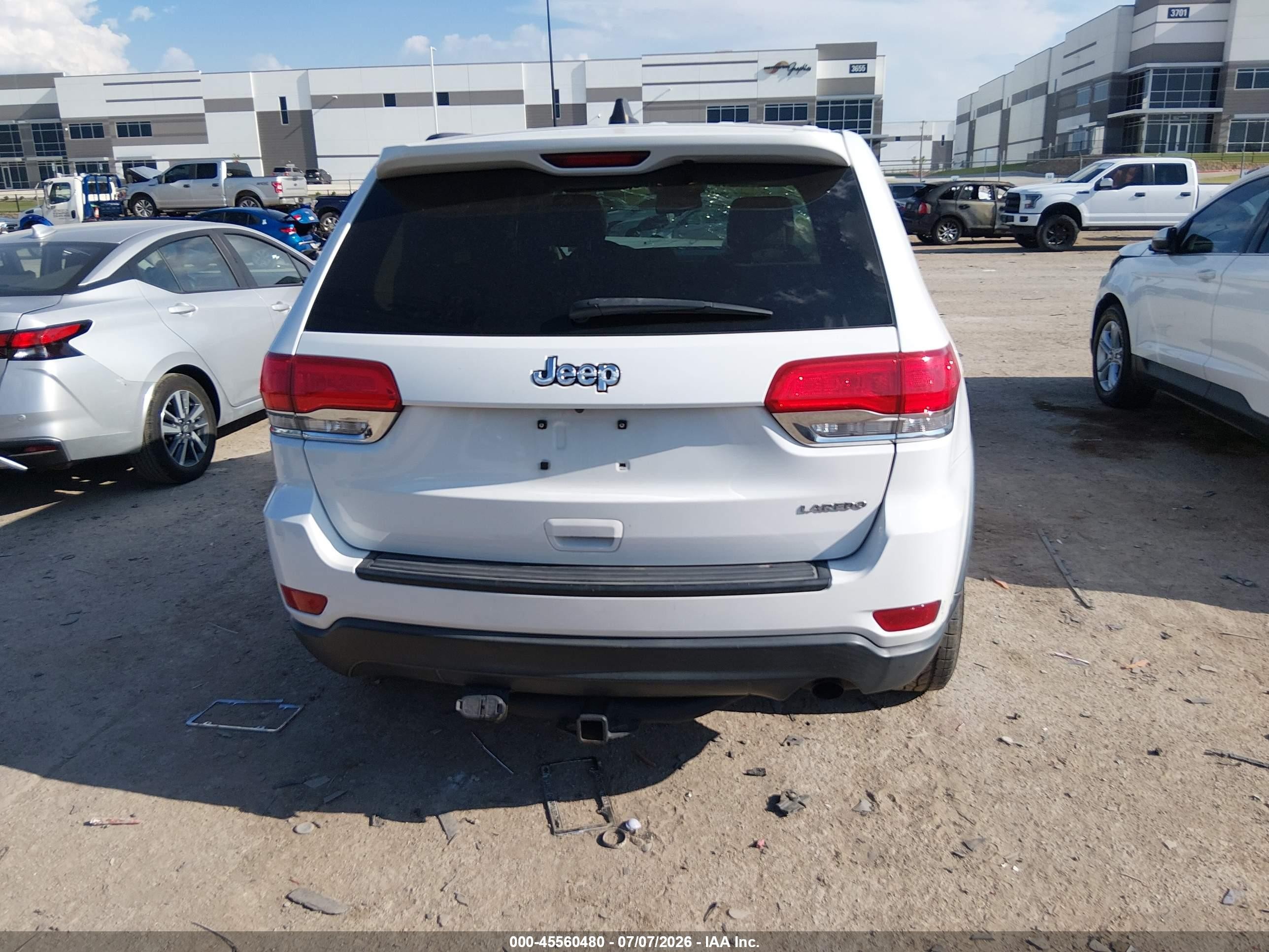 2014 Jeep Grand Cherokee Laredo White vin: 1C4RJEAGXEC282246