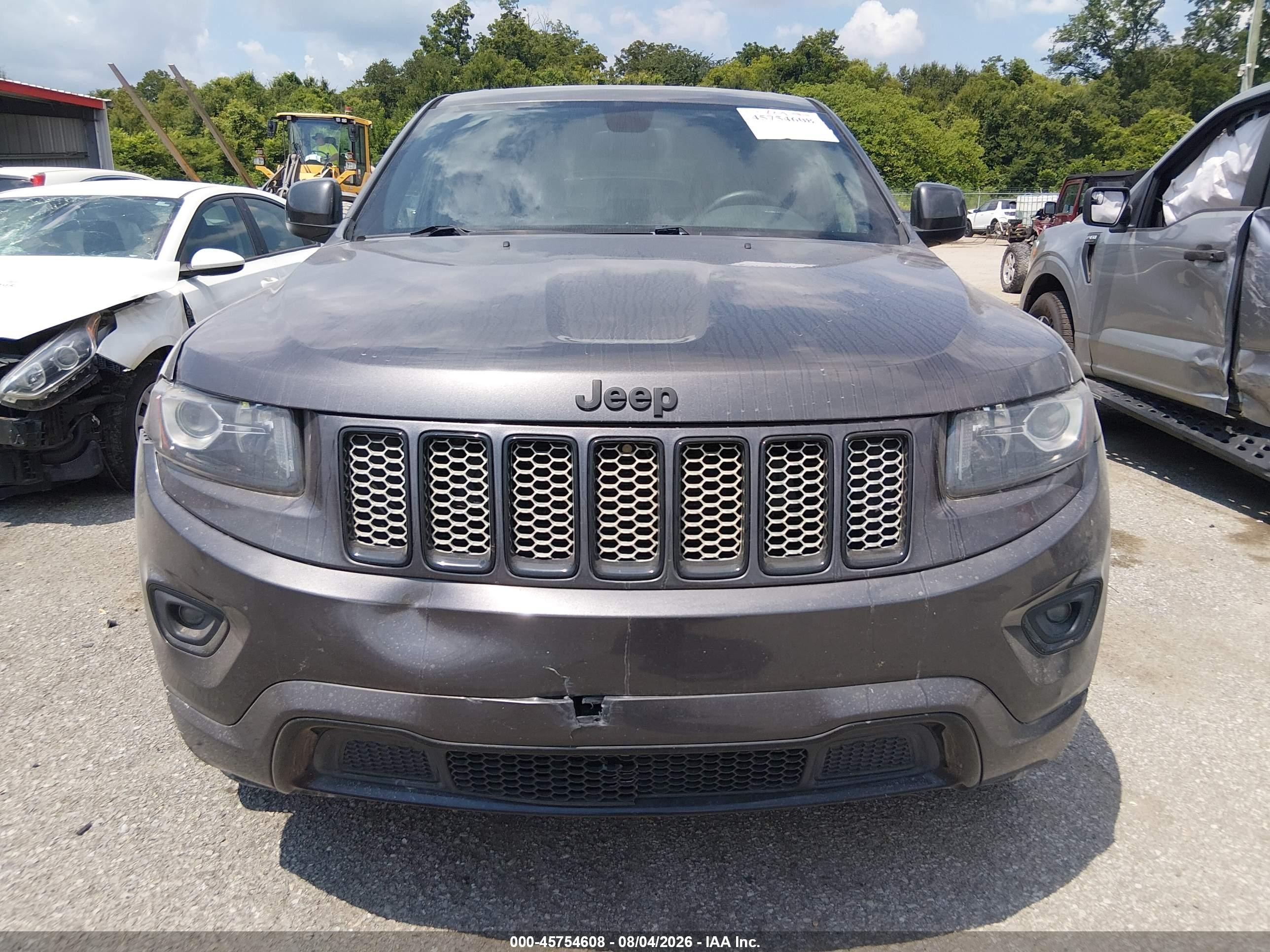 2015 Jeep Grand Cherokee Altitude Gray vin: 1C4RJEAGXFC220329