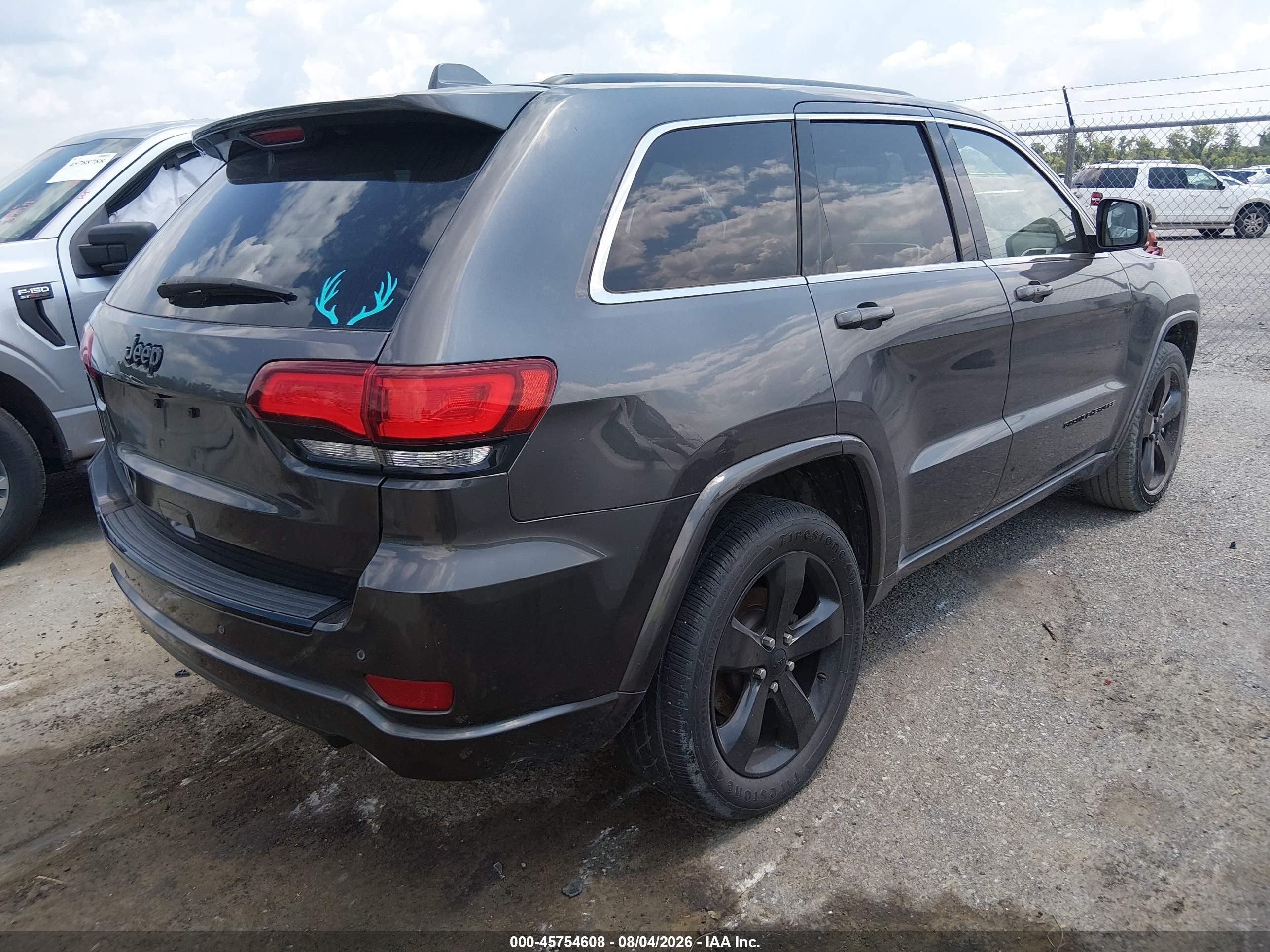 2015 Jeep Grand Cherokee Altitude Gray vin: 1C4RJEAGXFC220329