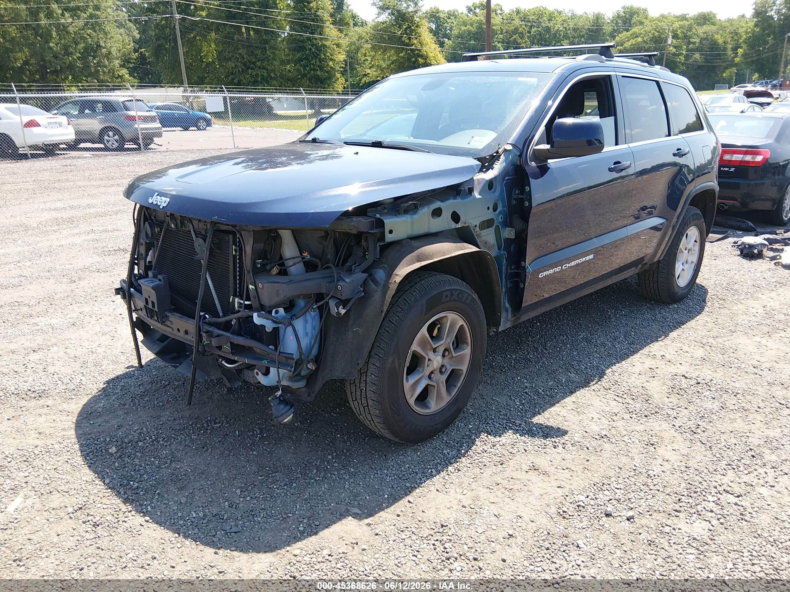 2015 Jeep Grand Cherokee Laredo Dark Blue vin: 1C4RJEAGXFC669509