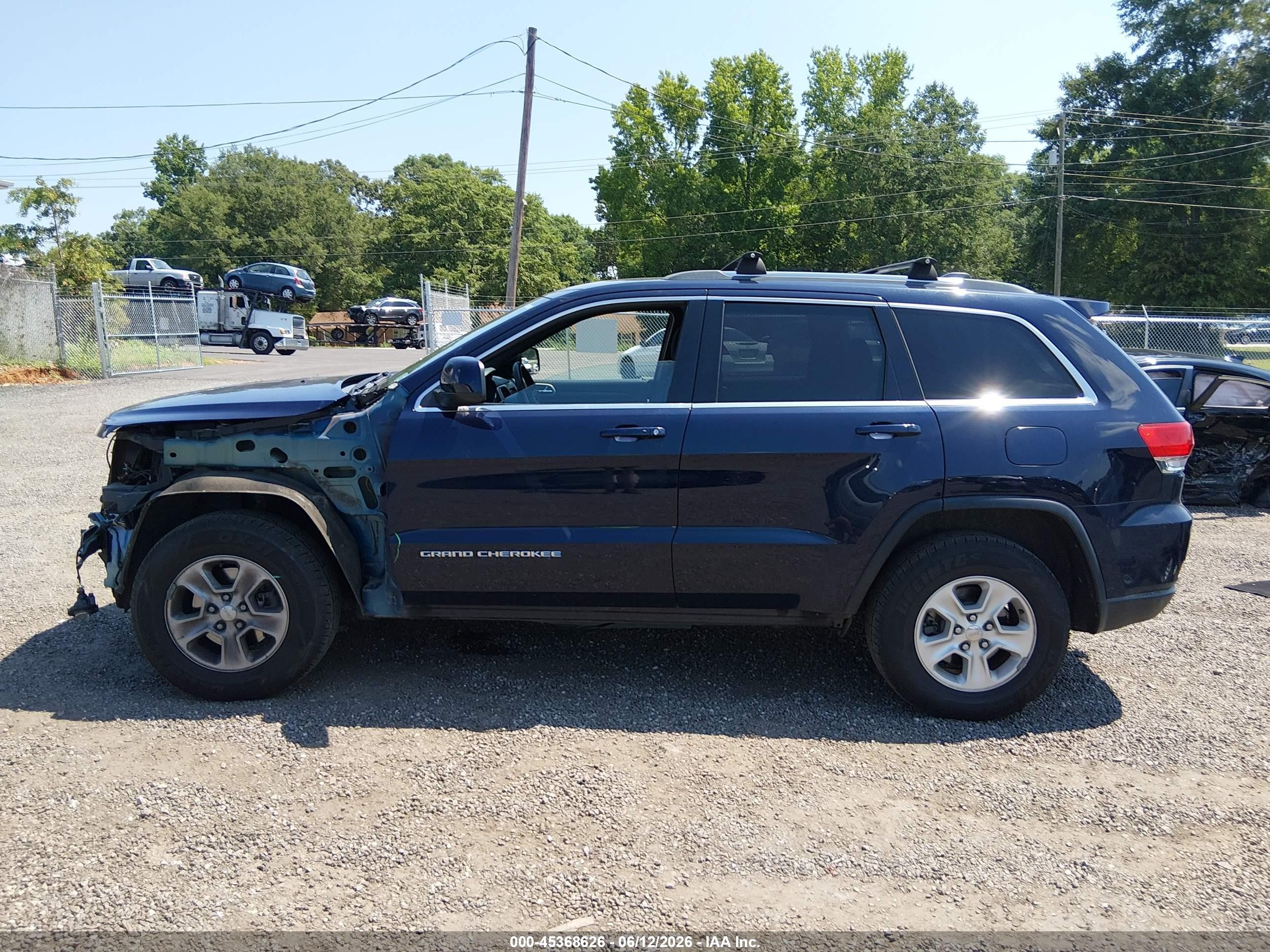 2015 Jeep Grand Cherokee Laredo Dark Blue vin: 1C4RJEAGXFC669509