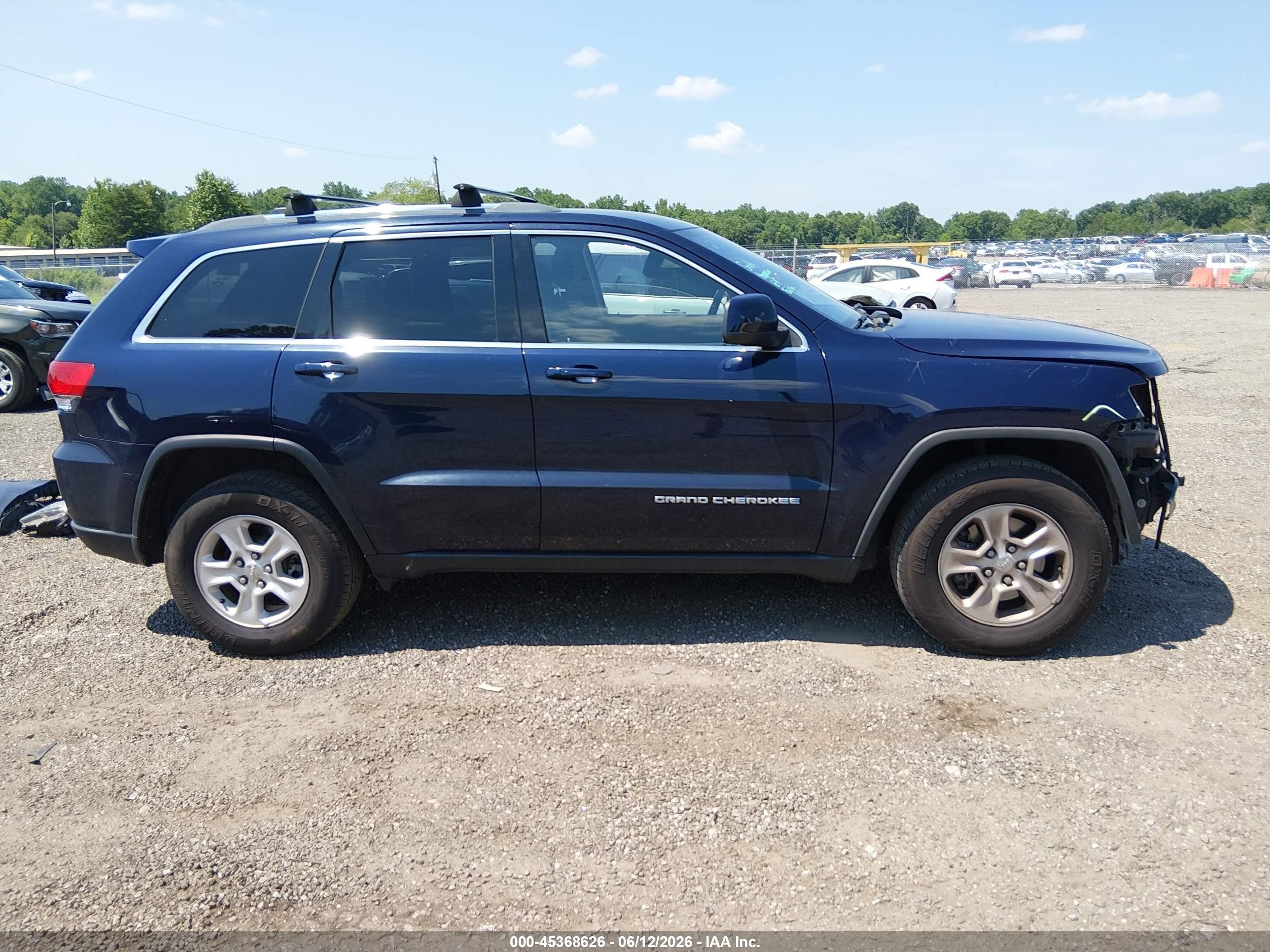 2015 Jeep Grand Cherokee Laredo Dark Blue vin: 1C4RJEAGXFC669509