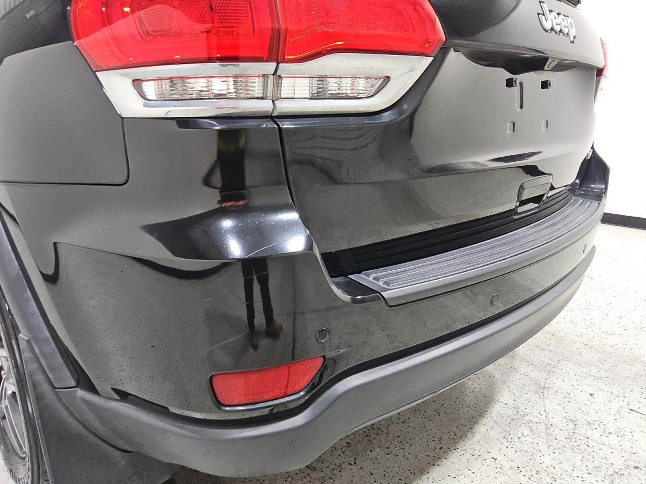 2018 Jeep Grand Cherokee Laredo Black vin: 1C4RJEAGXJC481484 Damage: Rear Bumper, Previous Repair, Substandard Repair