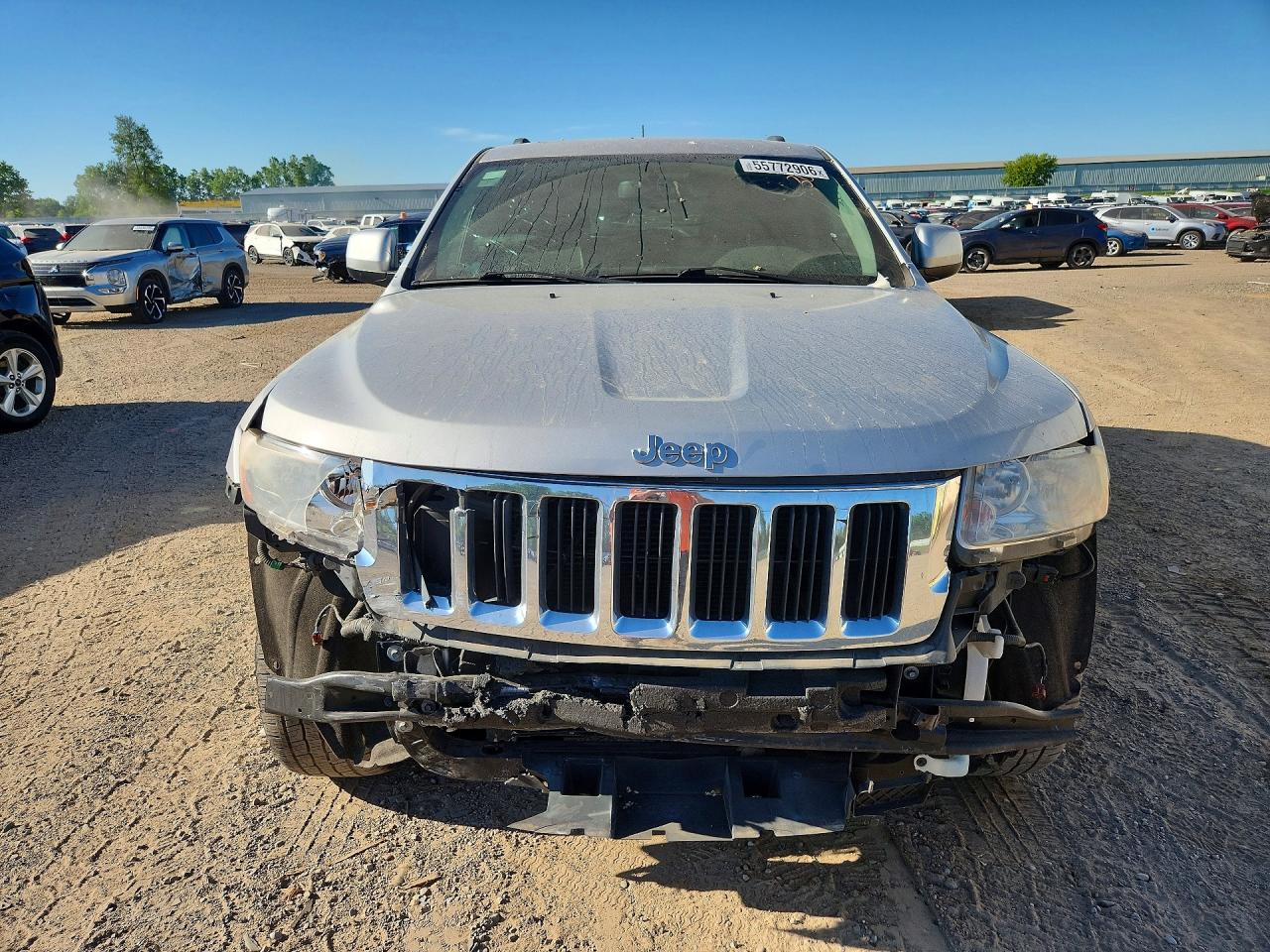 2012 Jeep Grand Cherokee Laredo Silver vin: 1C4RJEAT3CC361865