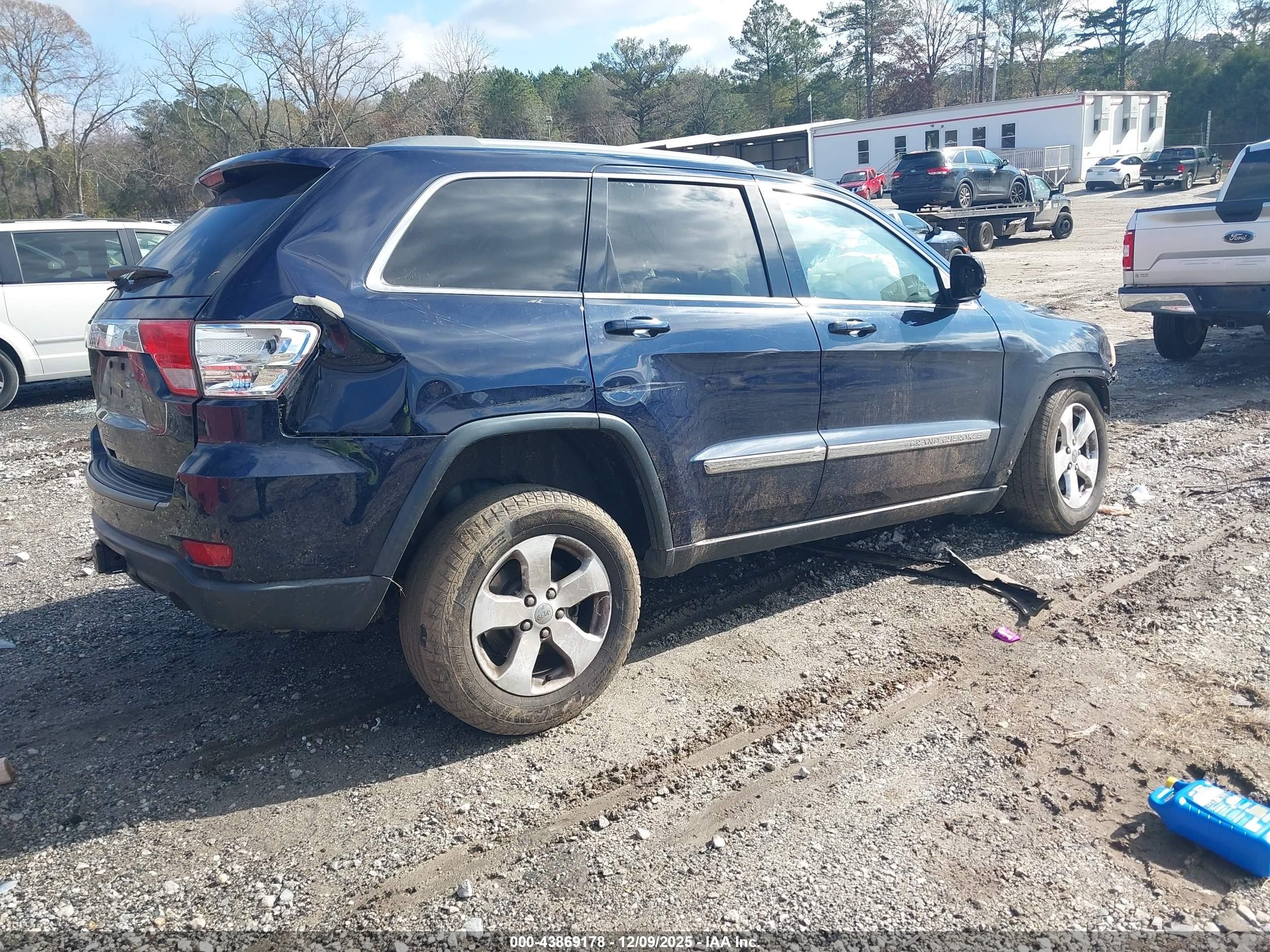 2012 Jeep Grand Cherokee Laredo Blue vin: 1C4RJEAT5CC317060