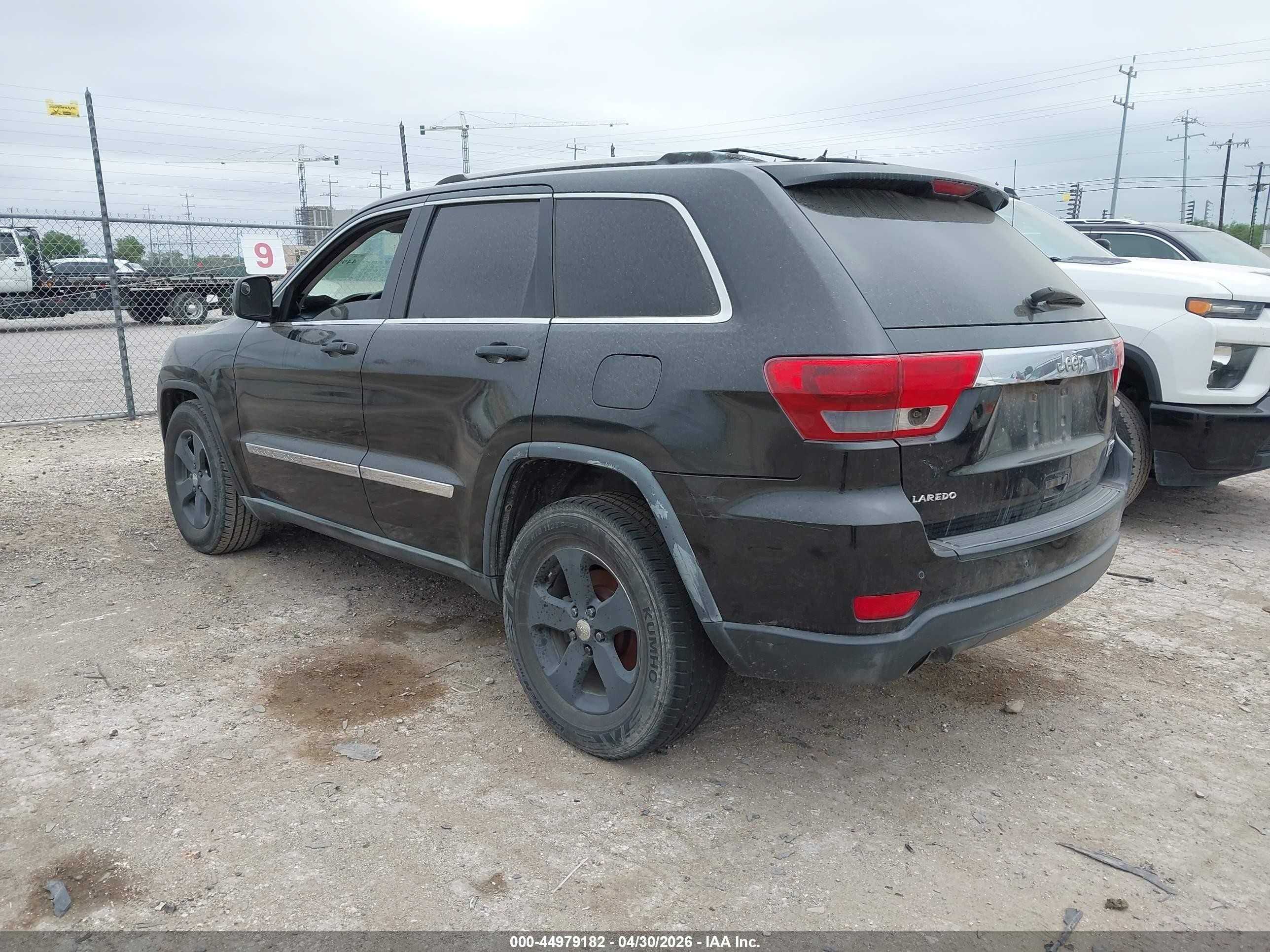 2012 Jeep Grand Cherokee Laredo Black vin: 1C4RJEAT8CC146062
