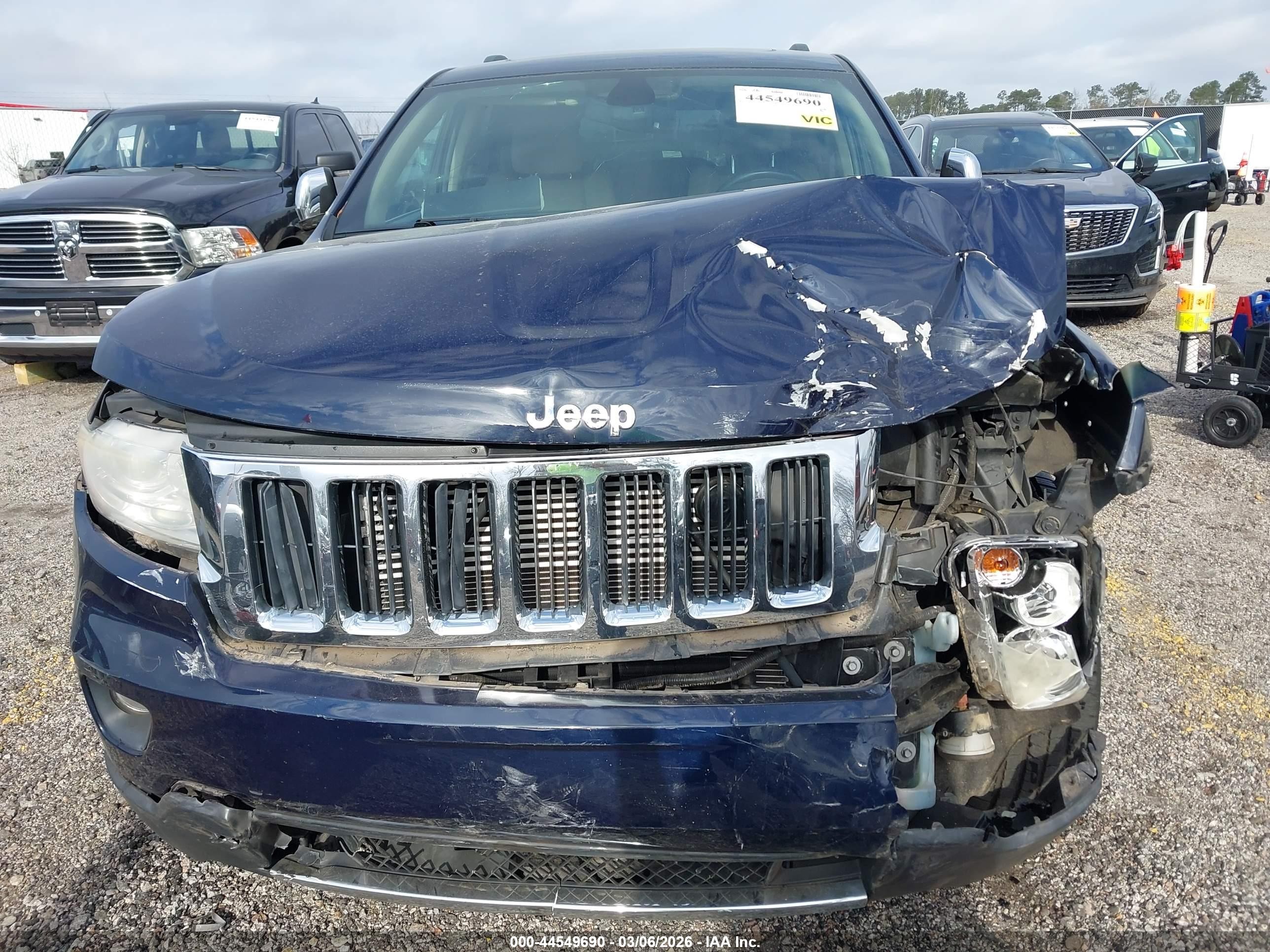 2013 Jeep Grand Cherokee Limited Dark Blue vin: 1C4RJEBG0DC643349