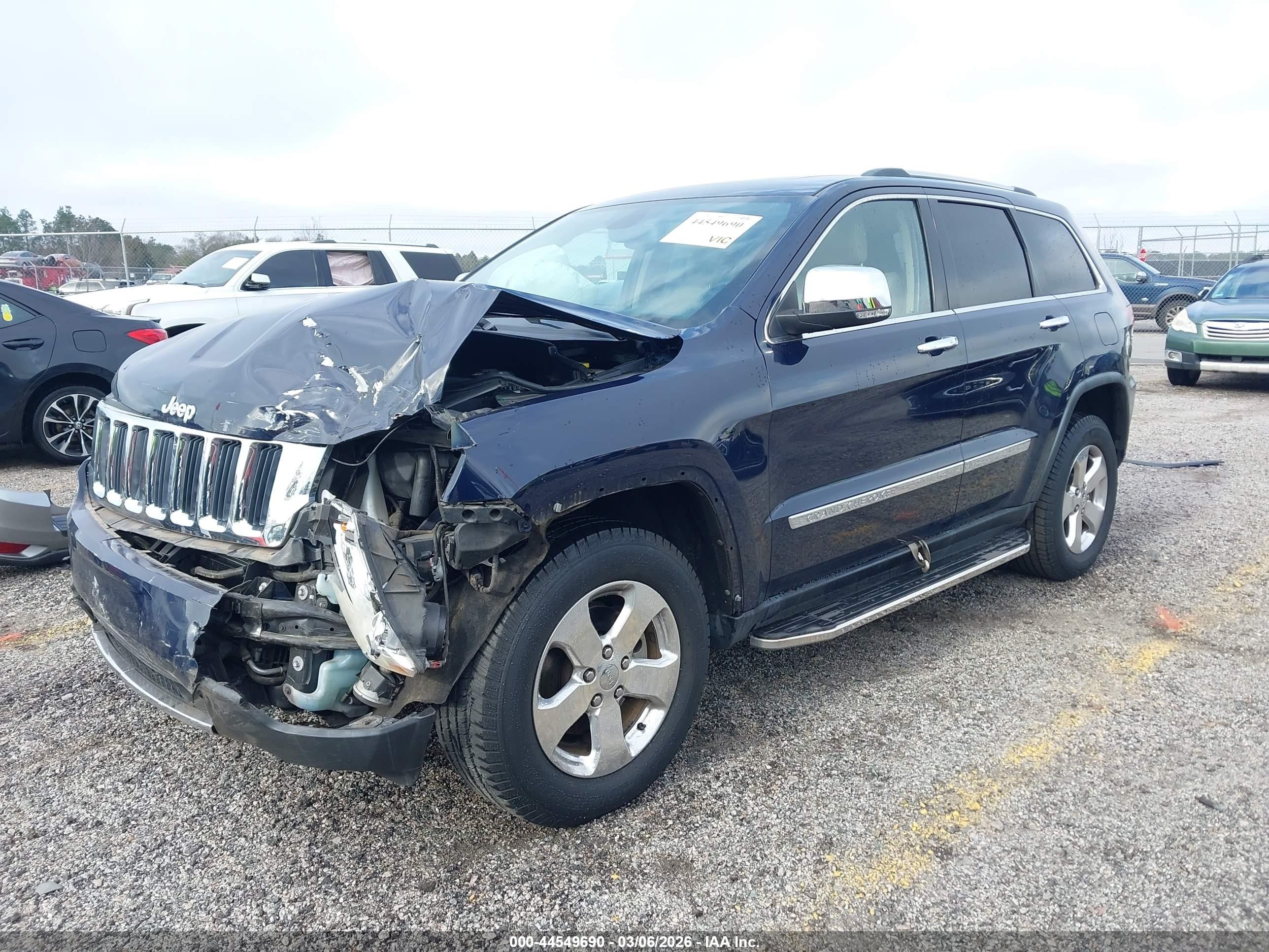 2013 Jeep Grand Cherokee Limited Dark Blue vin: 1C4RJEBG0DC643349