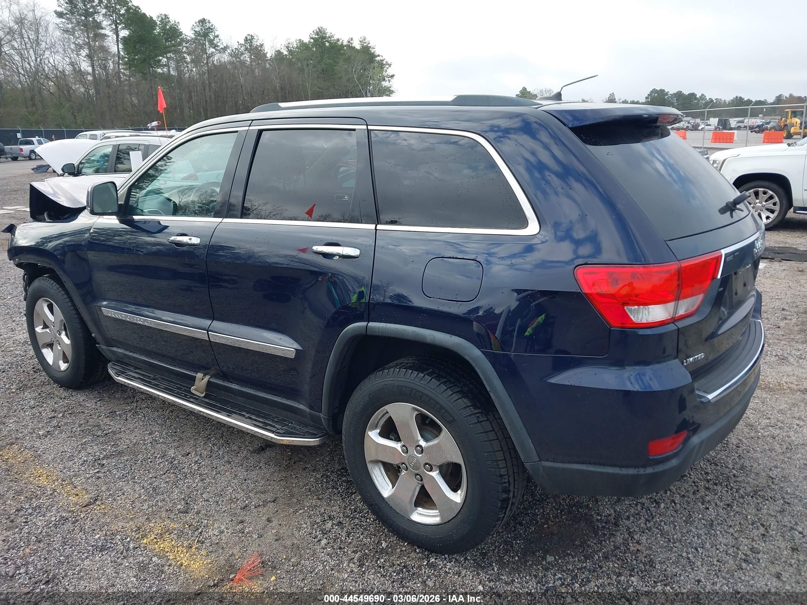 2013 Jeep Grand Cherokee Limited Dark Blue vin: 1C4RJEBG0DC643349