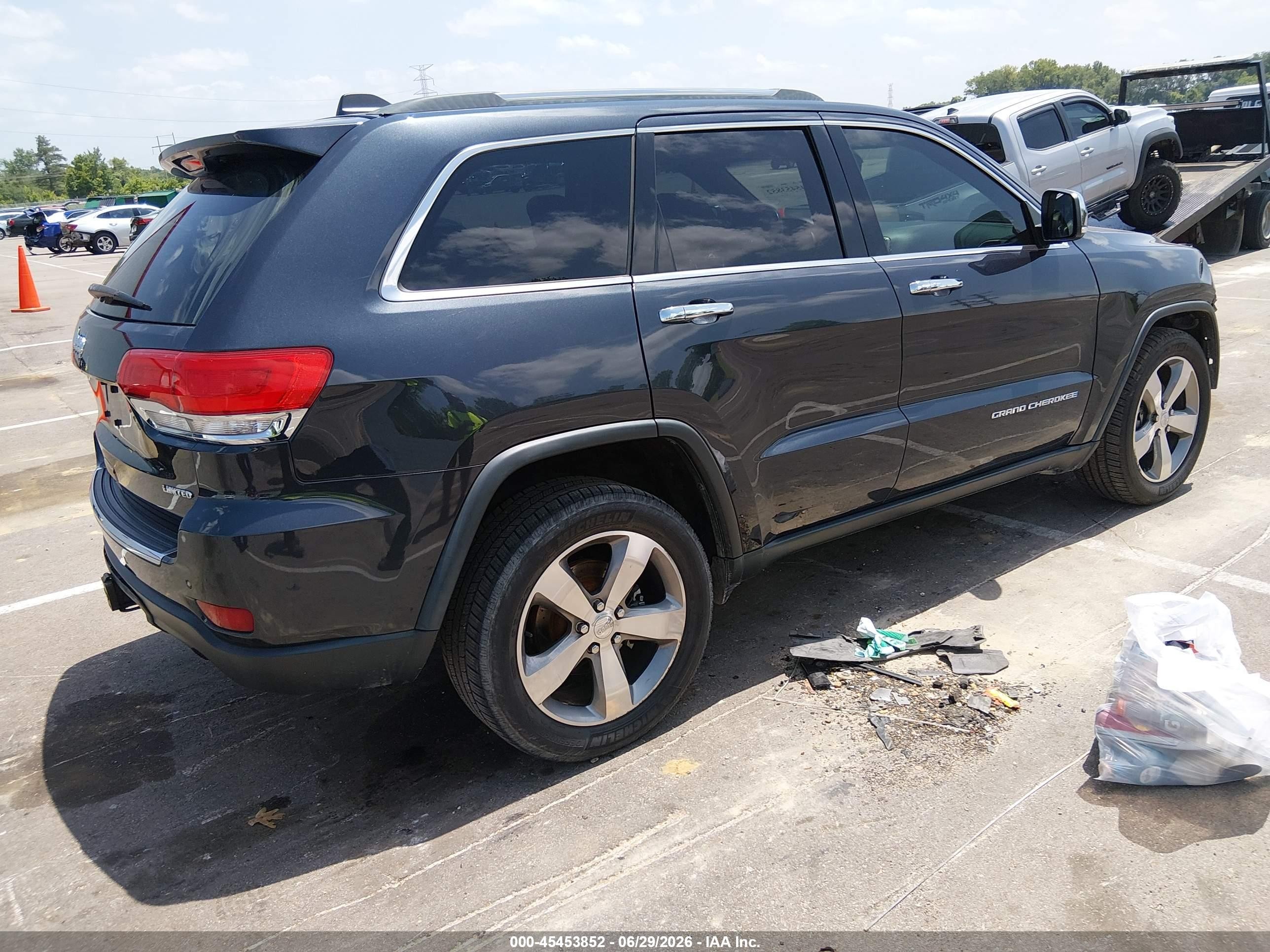 2014 Jeep Grand Cherokee Limited Blue vin: 1C4RJEBG0EC271173