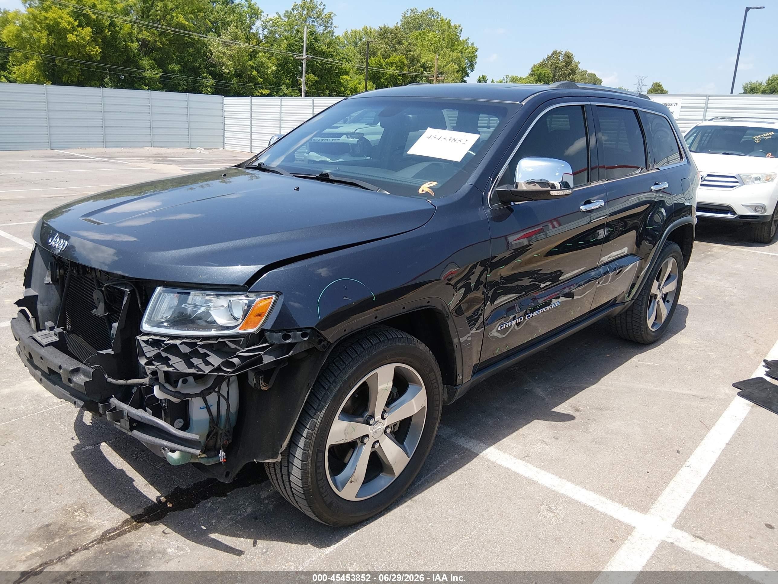 2014 Jeep Grand Cherokee Limited Blue vin: 1C4RJEBG0EC271173
