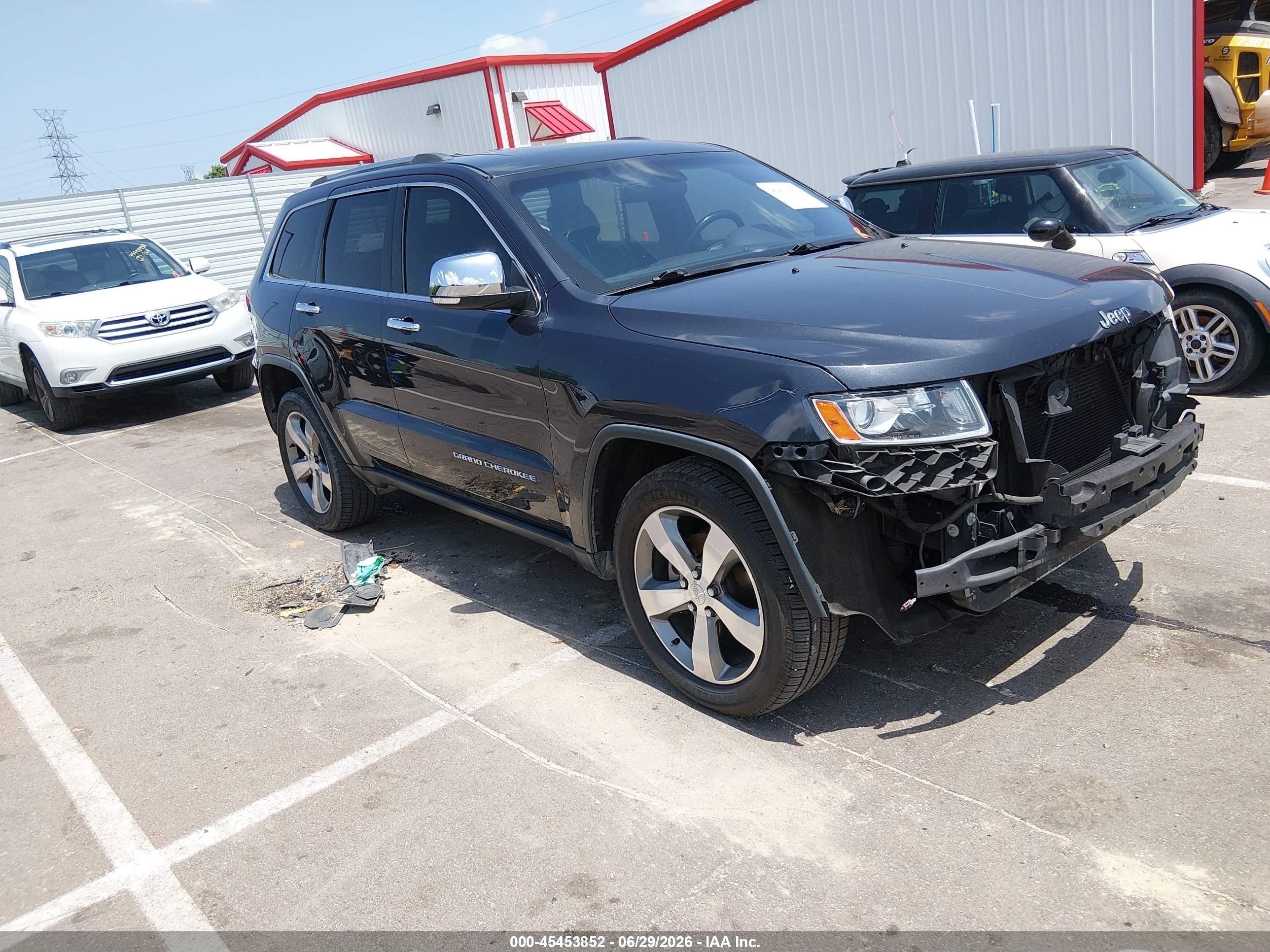 2014 Jeep Grand Cherokee Limited Blue vin: 1C4RJEBG0EC271173