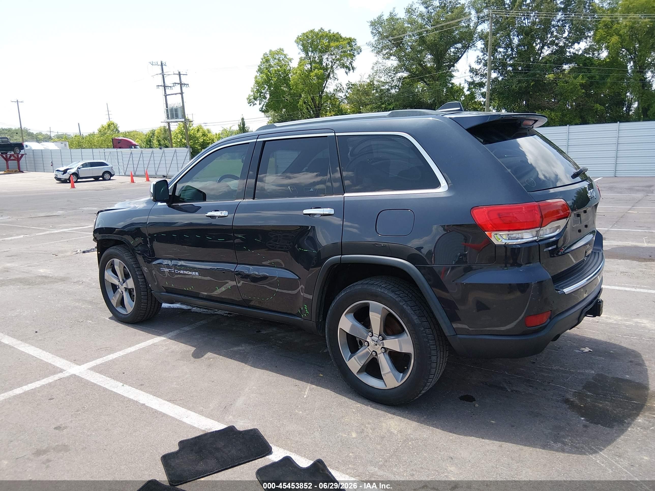 2014 Jeep Grand Cherokee Limited Blue vin: 1C4RJEBG0EC271173