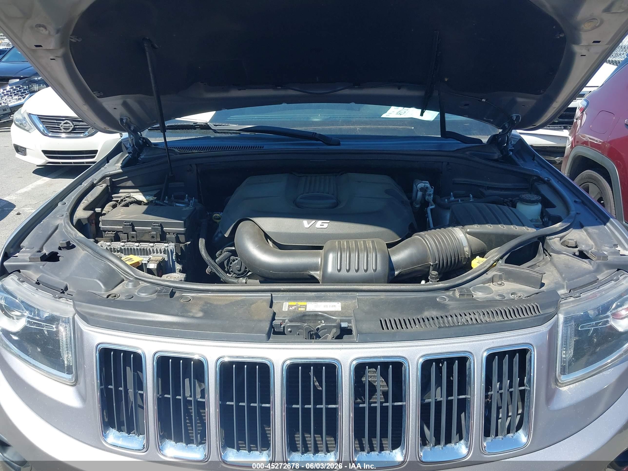 2014 Jeep Grand Cherokee Limited Silver vin: 1C4RJEBG0EC322283