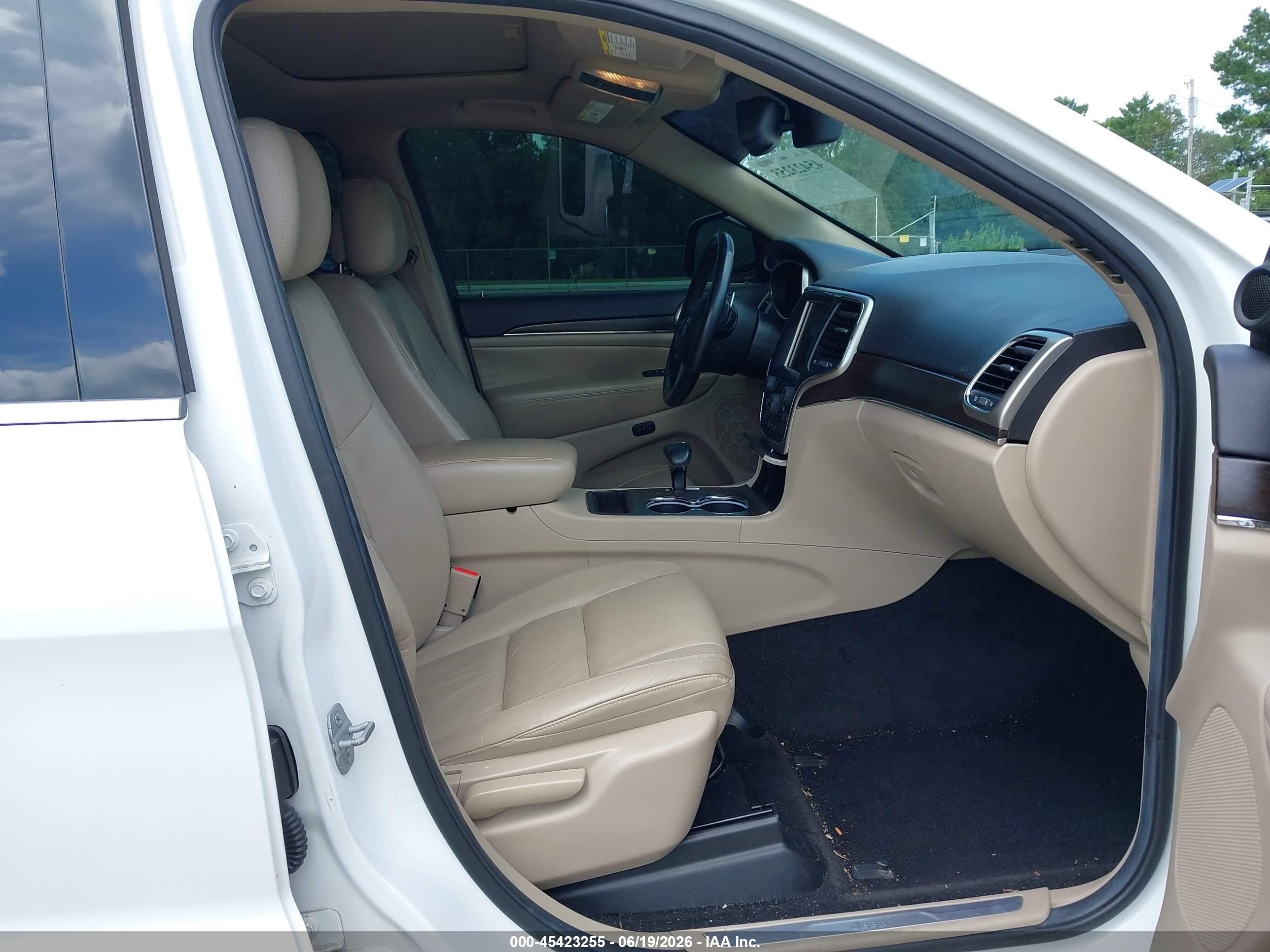 2014 Jeep Grand Cherokee Limited White vin: 1C4RJEBG0EC499190