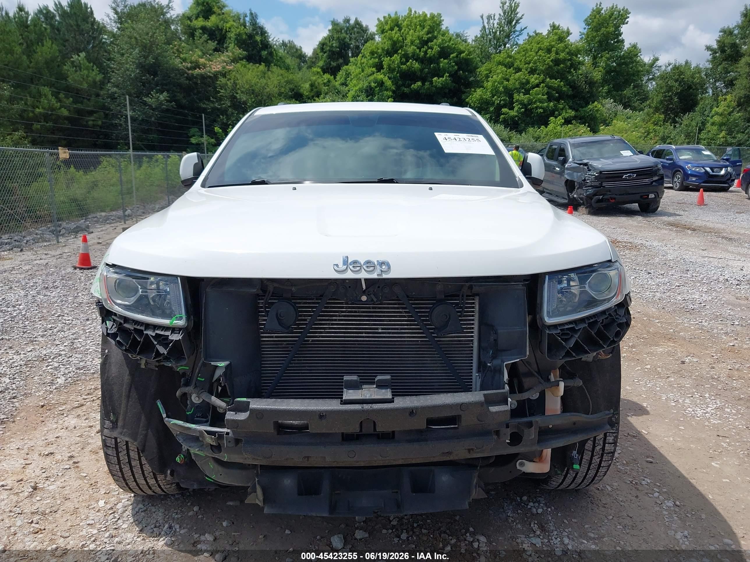 2014 Jeep Grand Cherokee Limited White vin: 1C4RJEBG0EC499190