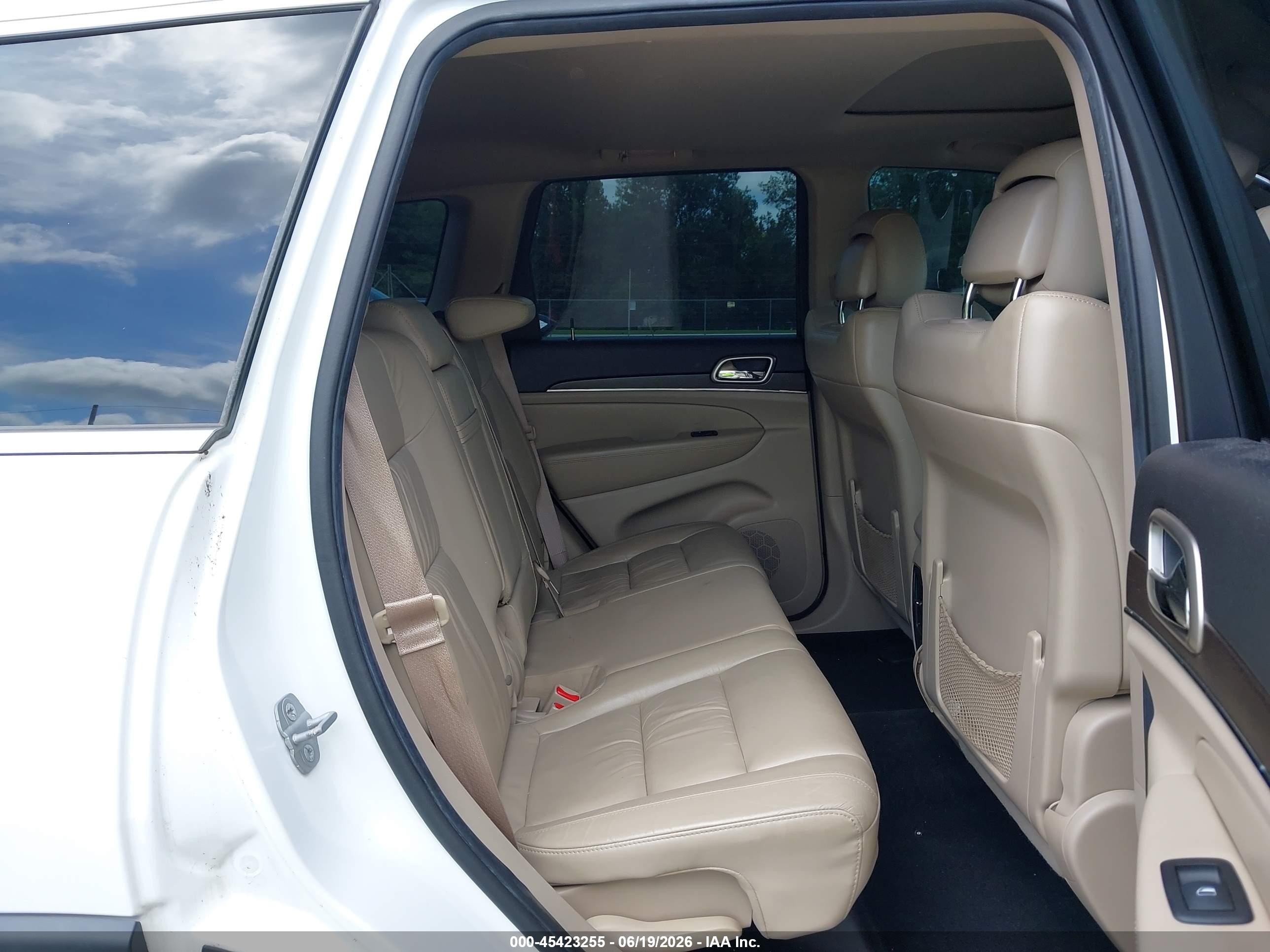 2014 Jeep Grand Cherokee Limited White vin: 1C4RJEBG0EC499190