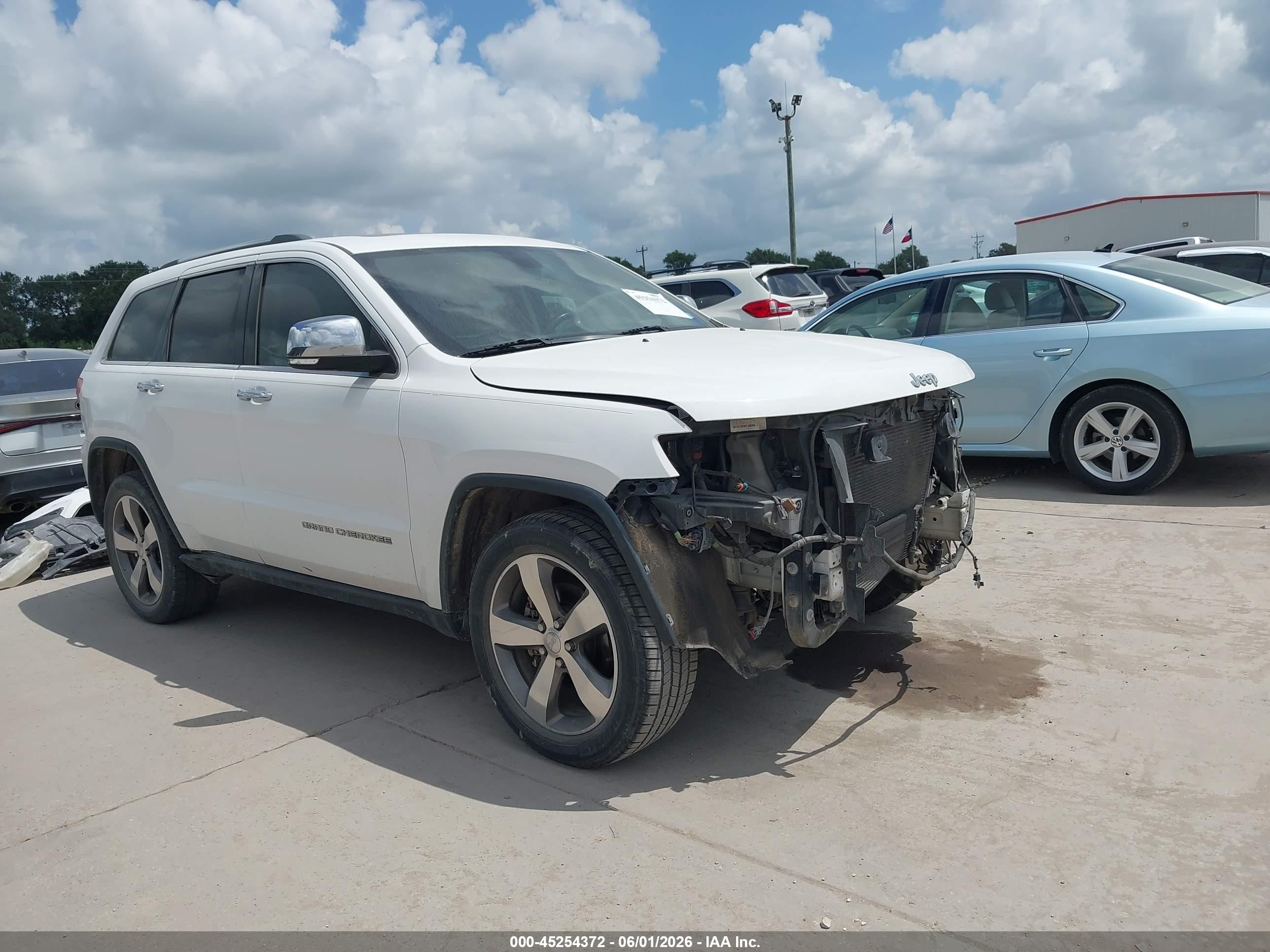 2015 Jeep Grand Cherokee Limited Белый vin: 1C4RJEBG0FC629678