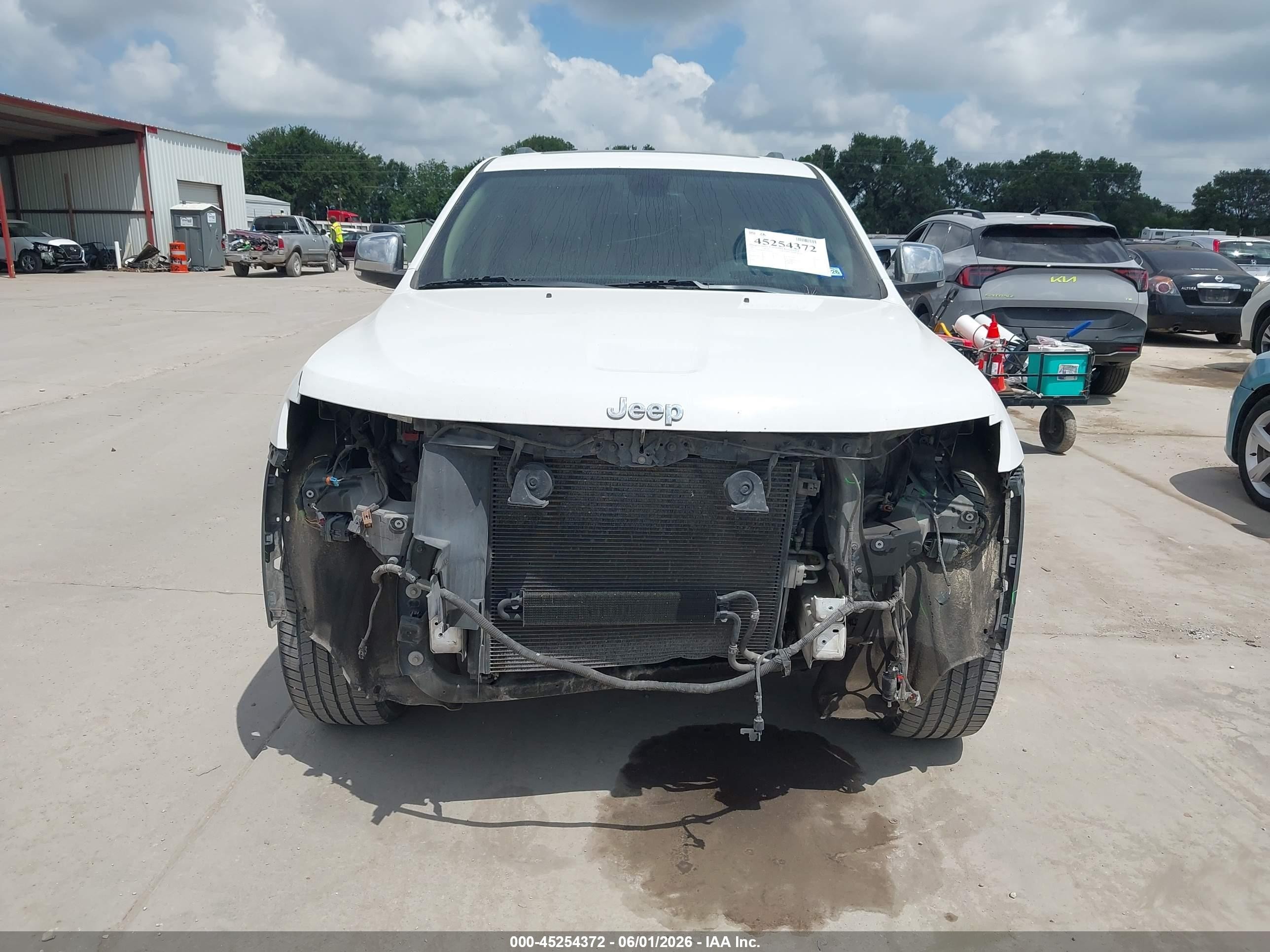 2015 Jeep Grand Cherokee Limited White vin: 1C4RJEBG0FC629678