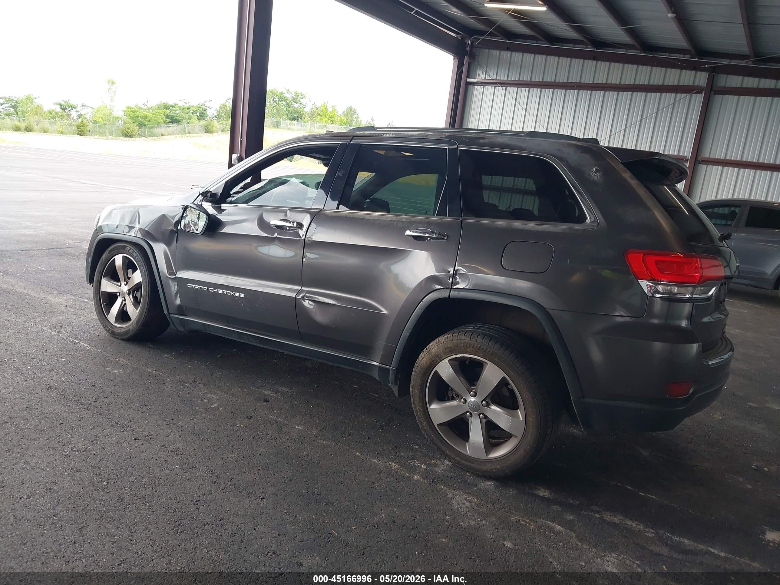 2015 Jeep Grand Cherokee Limited Gray vin: 1C4RJEBG0FC779905