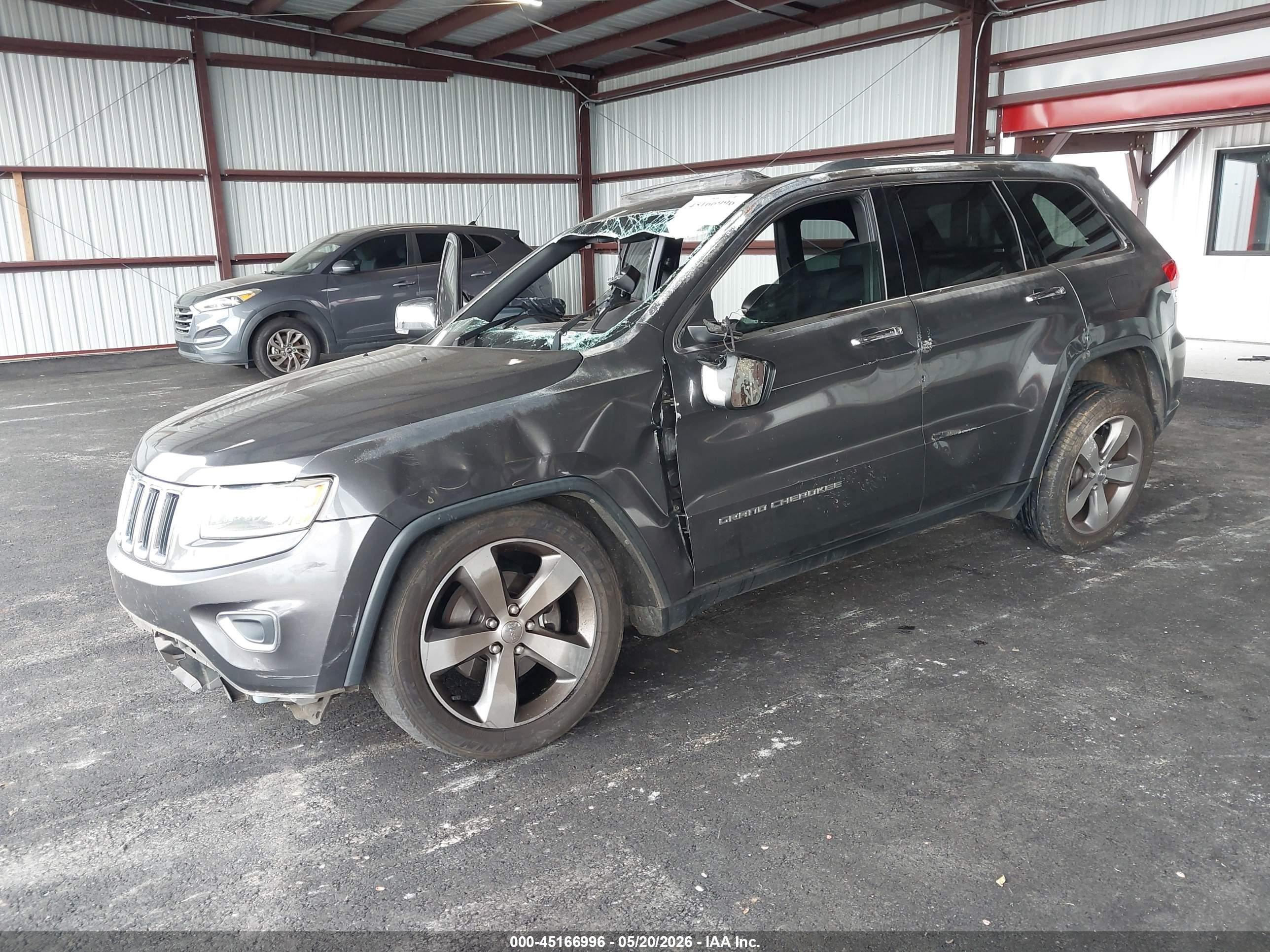2015 Jeep Grand Cherokee Limited Gray vin: 1C4RJEBG0FC779905