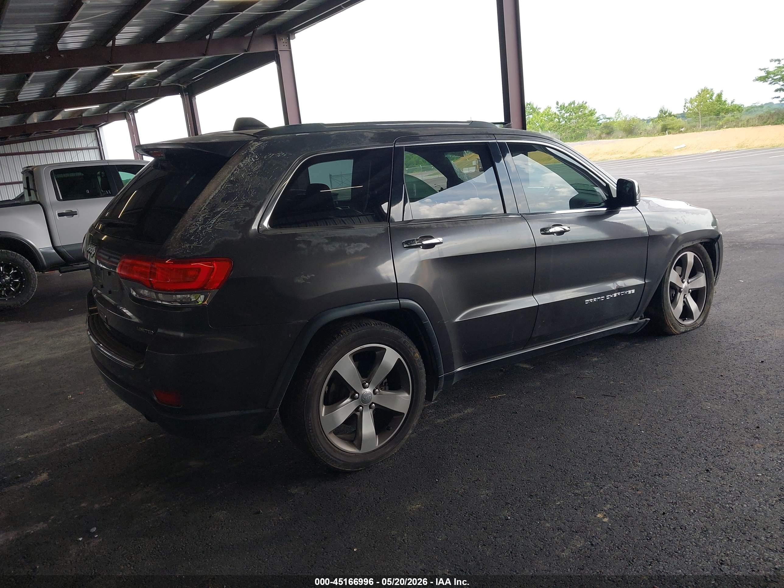 2015 Jeep Grand Cherokee Limited Gray vin: 1C4RJEBG0FC779905