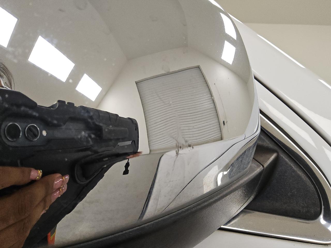 2015 Jeep Grand Cherokee Limited White vin: 1C4RJEBG0FC780181 Damage: Right Mirror, Chipped, 3