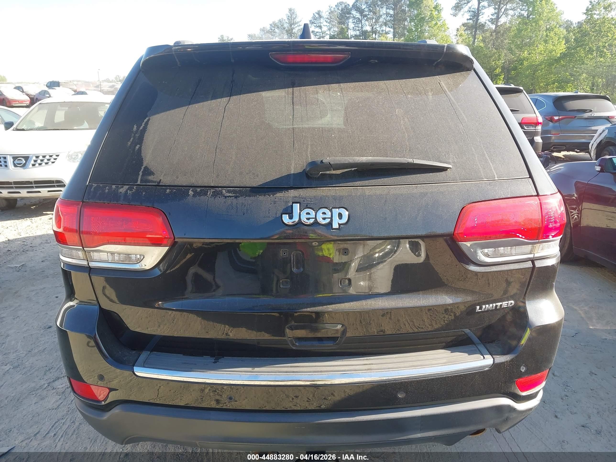 2015 Jeep Grand Cherokee Limited Черный vin: 1C4RJEBG0FC807959