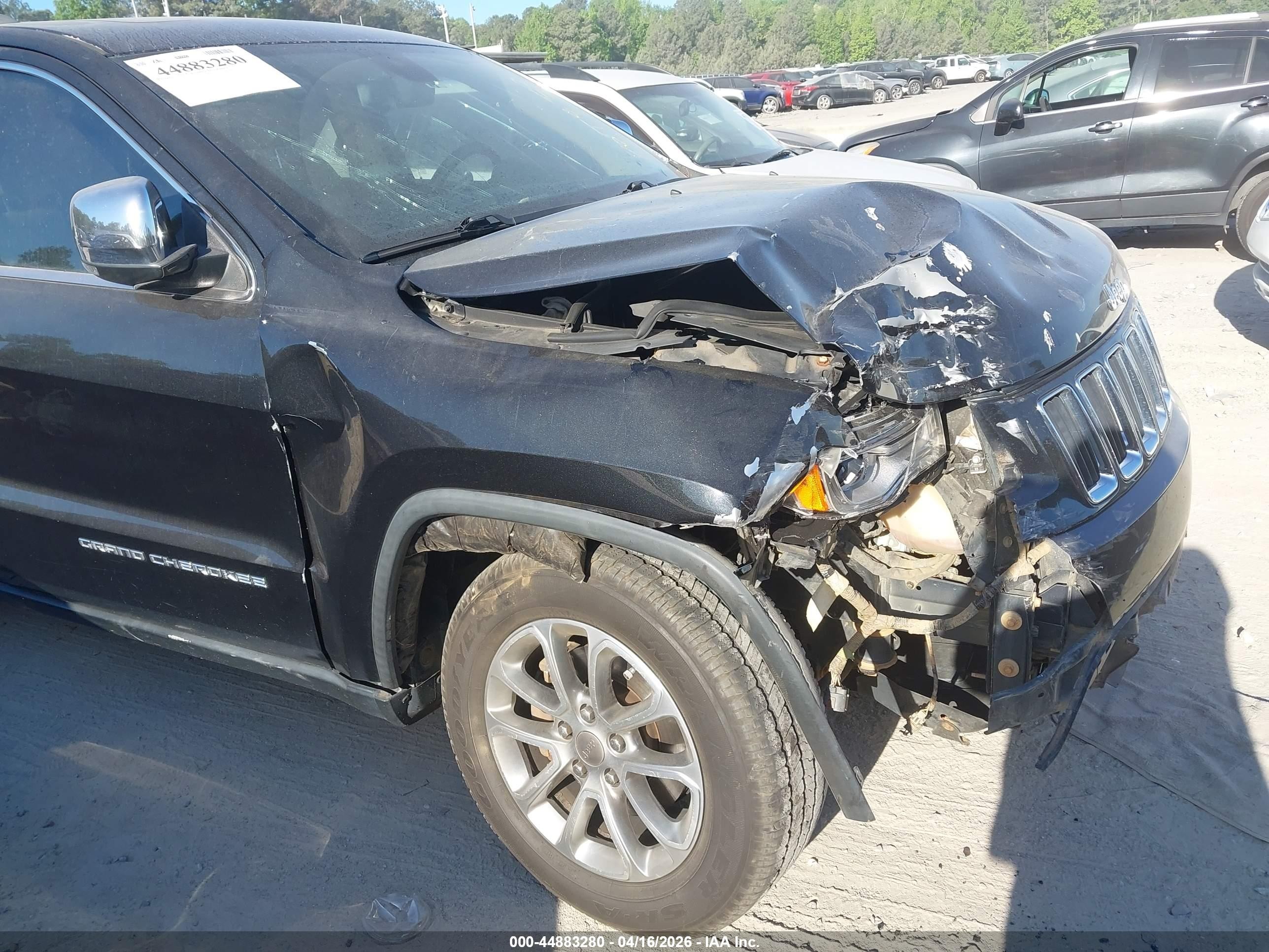 2015 Jeep Grand Cherokee Limited Черный vin: 1C4RJEBG0FC807959
