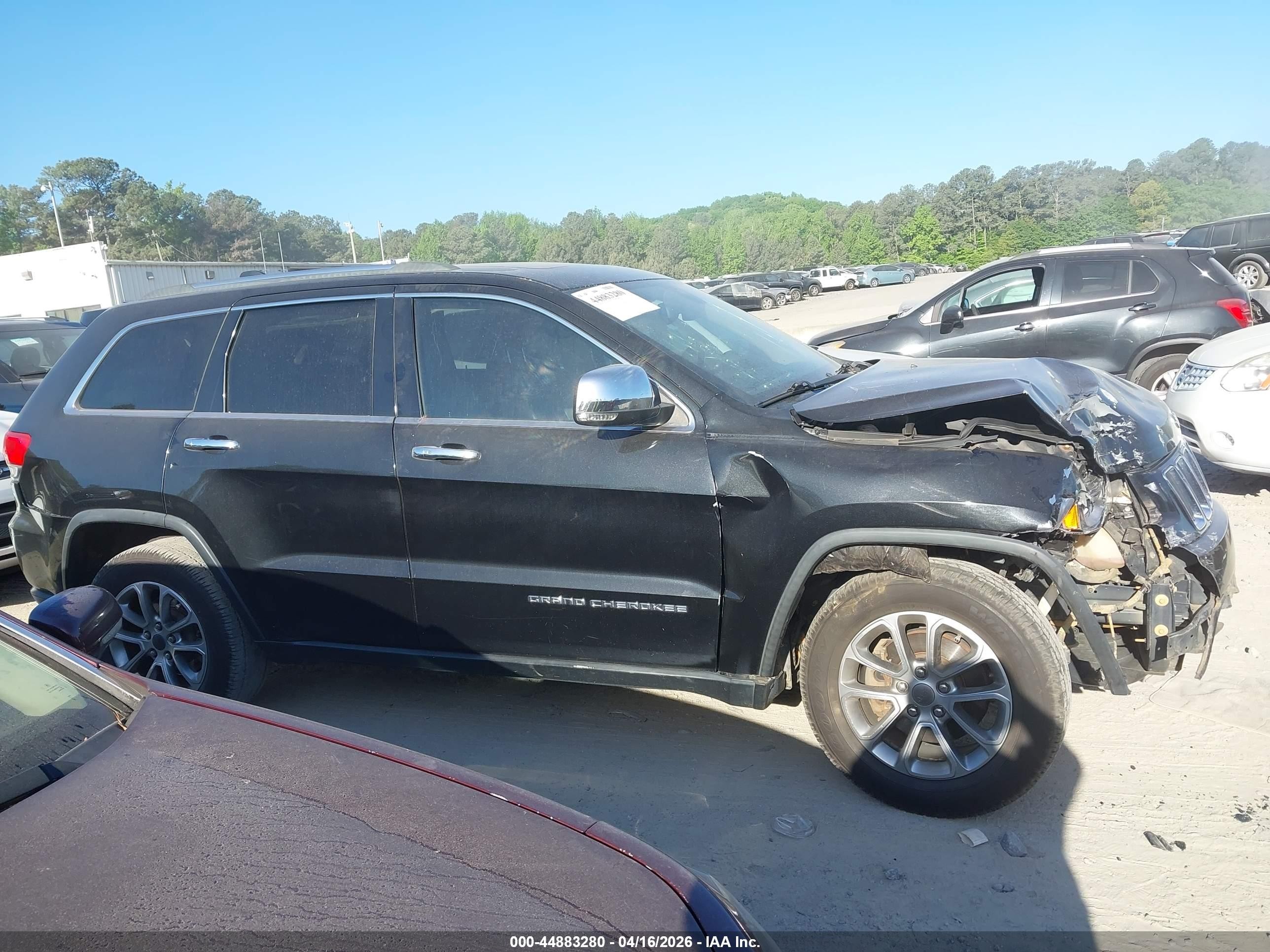 2015 Jeep Grand Cherokee Limited Черный vin: 1C4RJEBG0FC807959