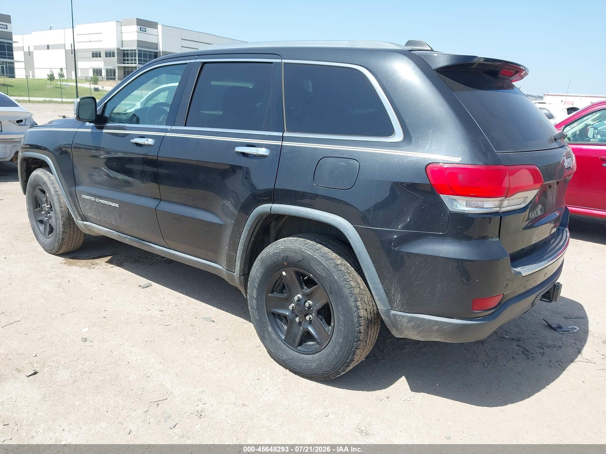 2015 Jeep Grand Cherokee Limited Black vin: 1C4RJEBG0FC860547