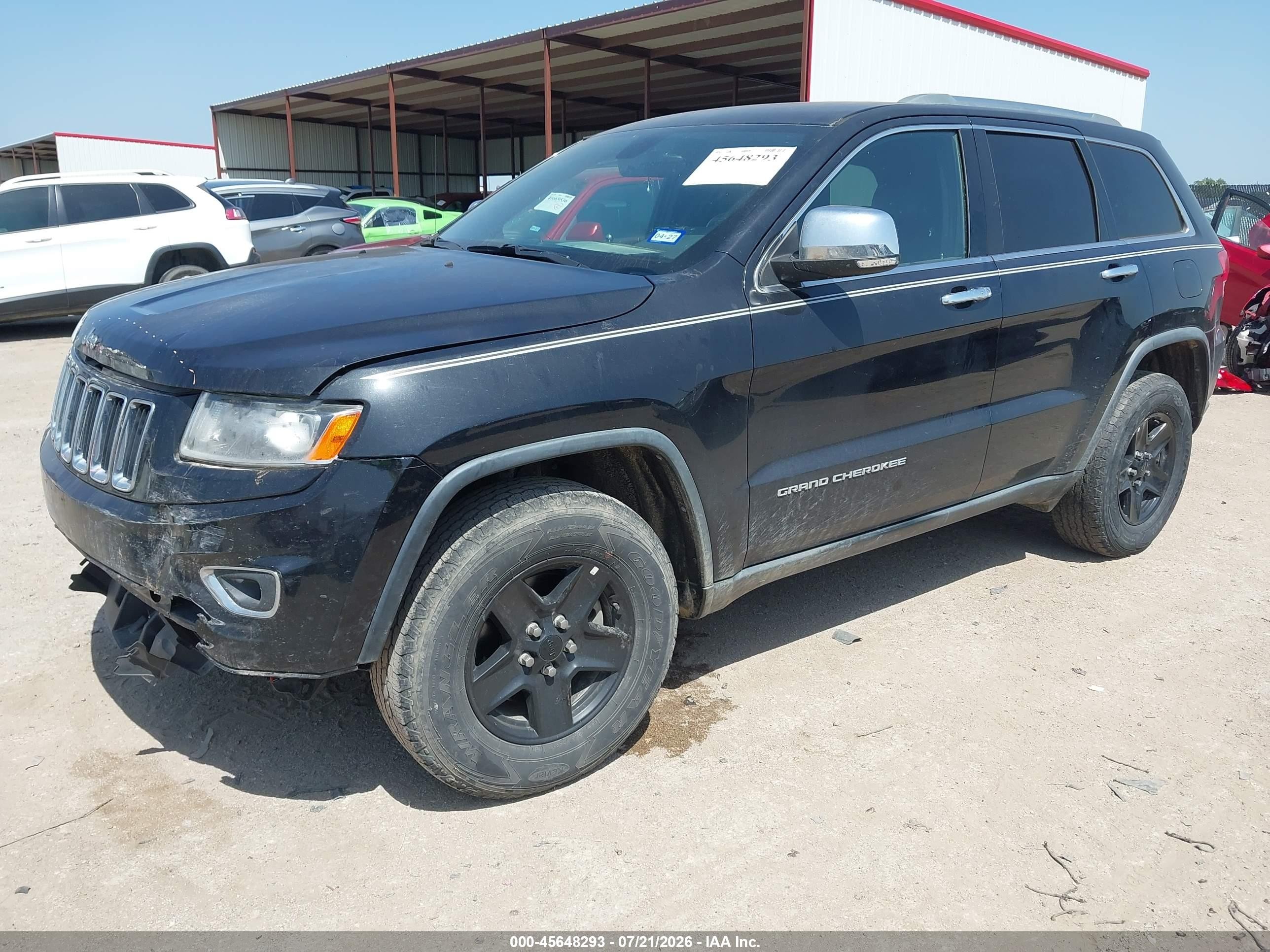 2015 Jeep Grand Cherokee Limited Black vin: 1C4RJEBG0FC860547