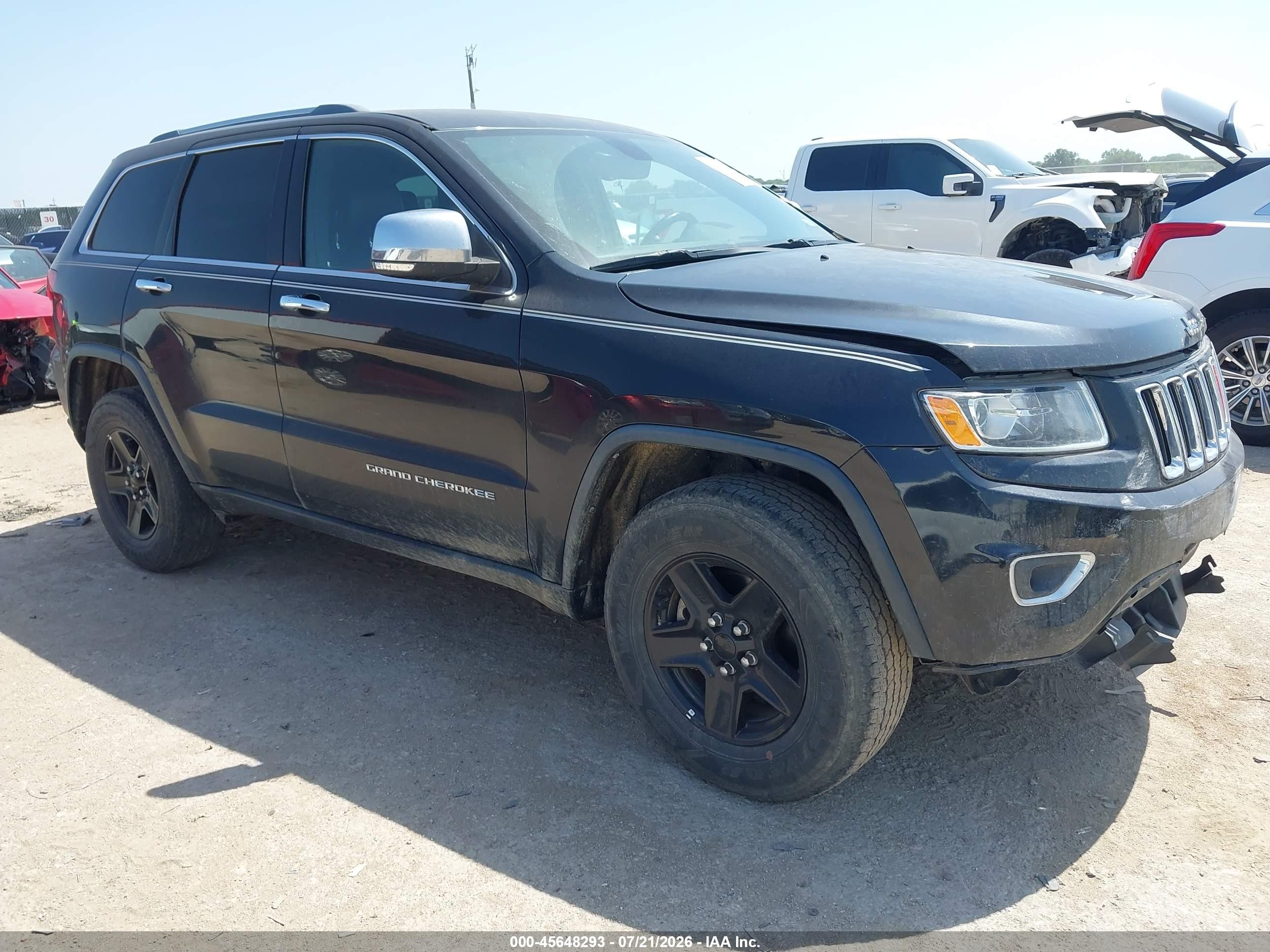 2015 Jeep Grand Cherokee Limited Black vin: 1C4RJEBG0FC860547